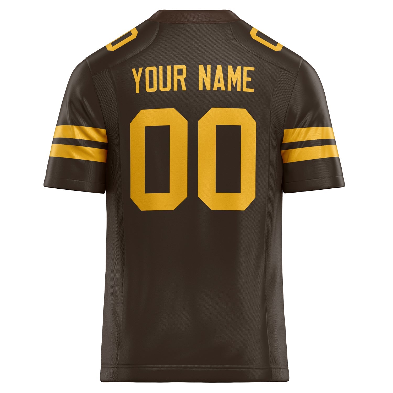 Custom gold Solid Colour Football Jersey