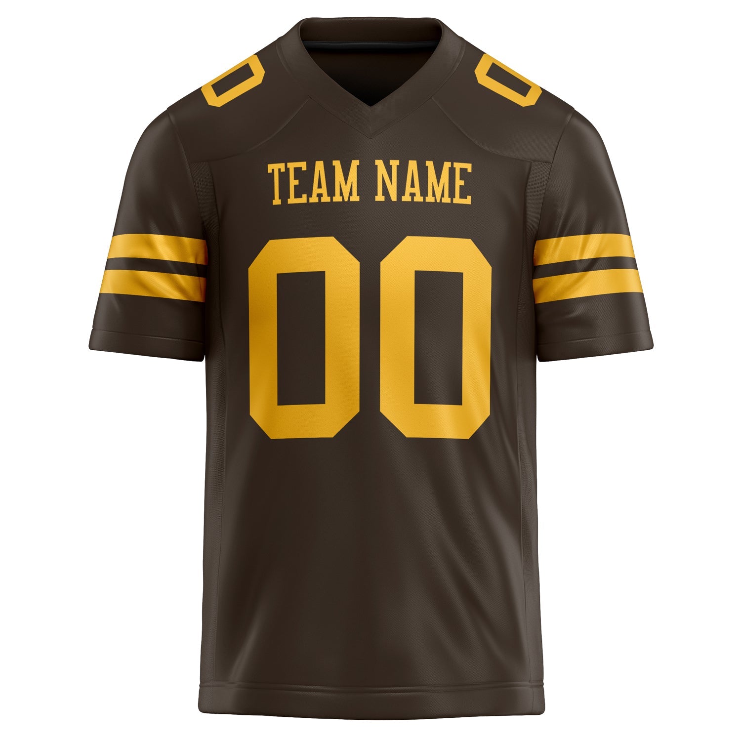 Custom gold Solid Colour Football Jersey