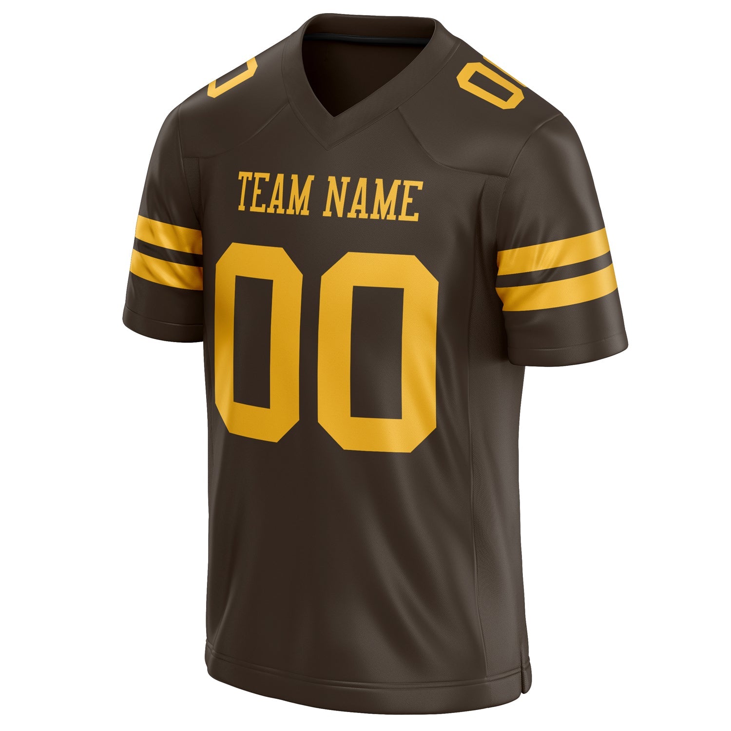 Custom gold Solid Colour Football Jersey