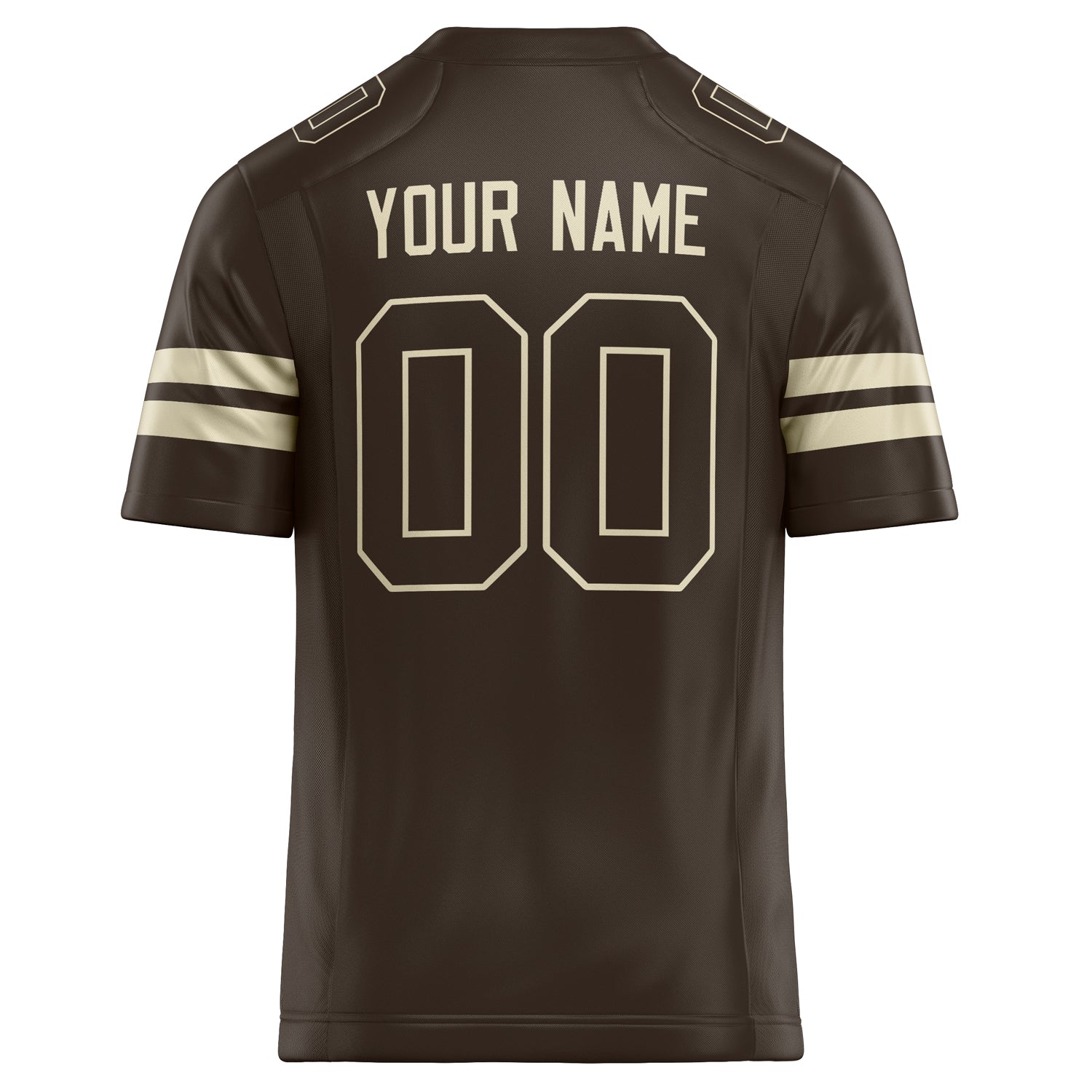 Custom cream Solid Colour Football Jersey