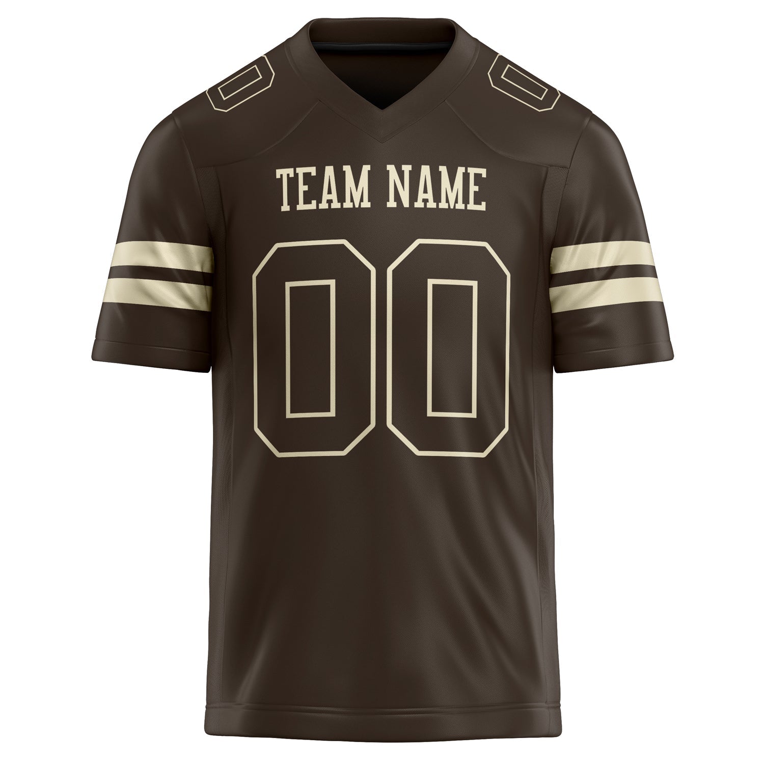 Custom cream Solid Colour Football Jersey