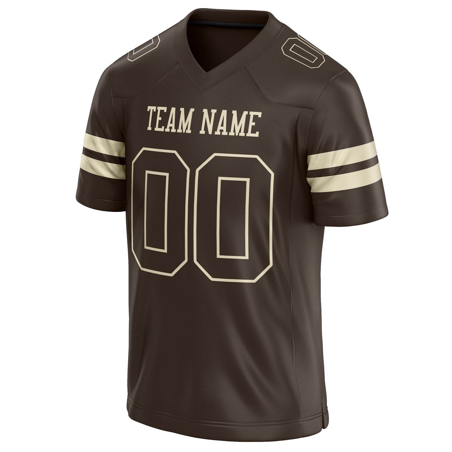 Custom cream Solid Colour Football Jersey