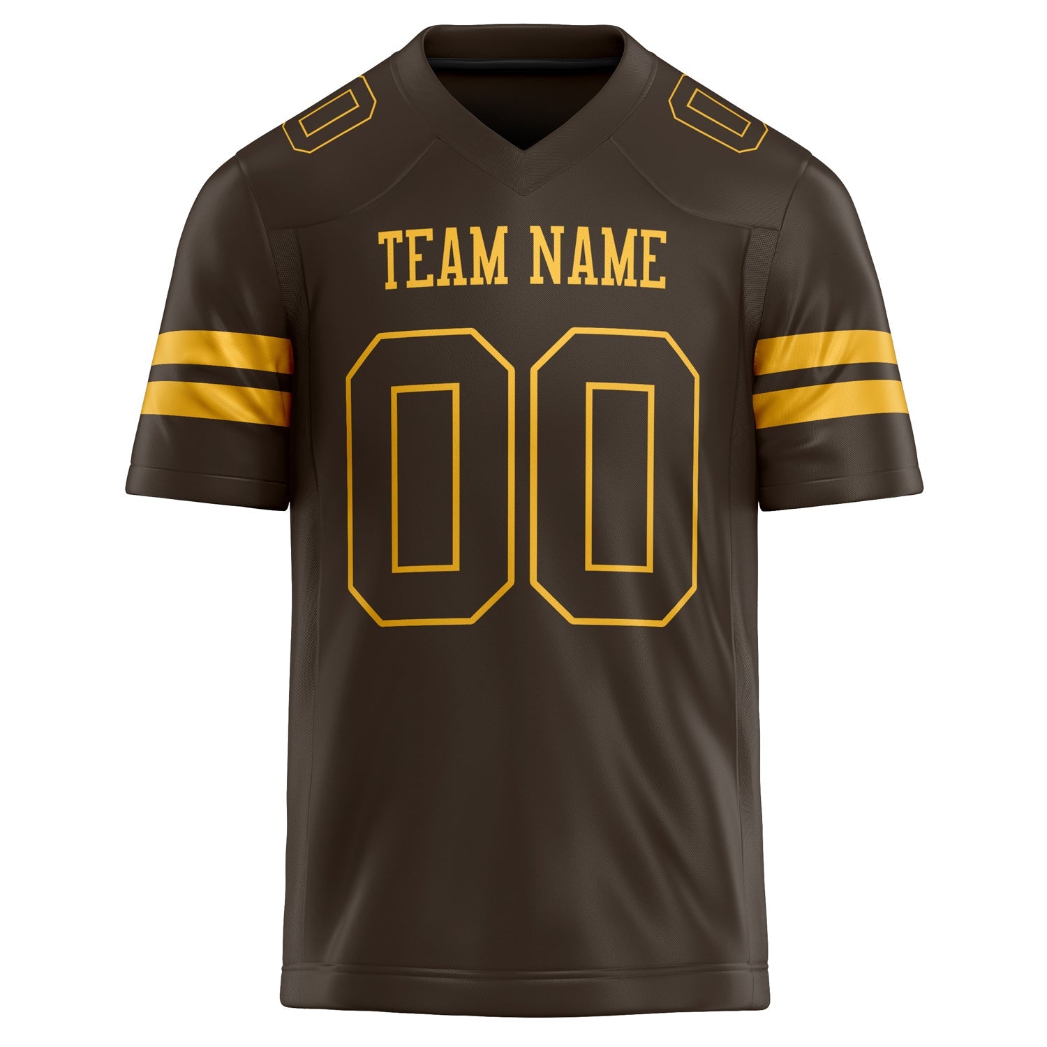 Custom gold Solid Colour Football Jersey