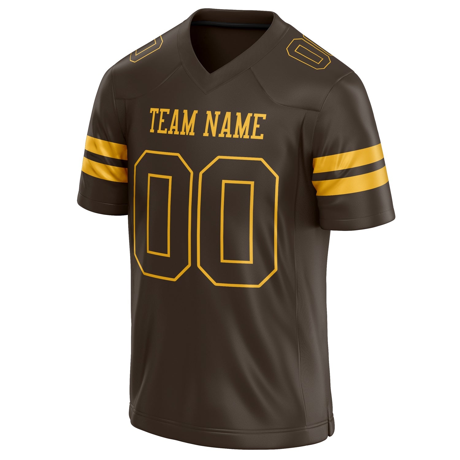 Custom gold Solid Colour Football Jersey