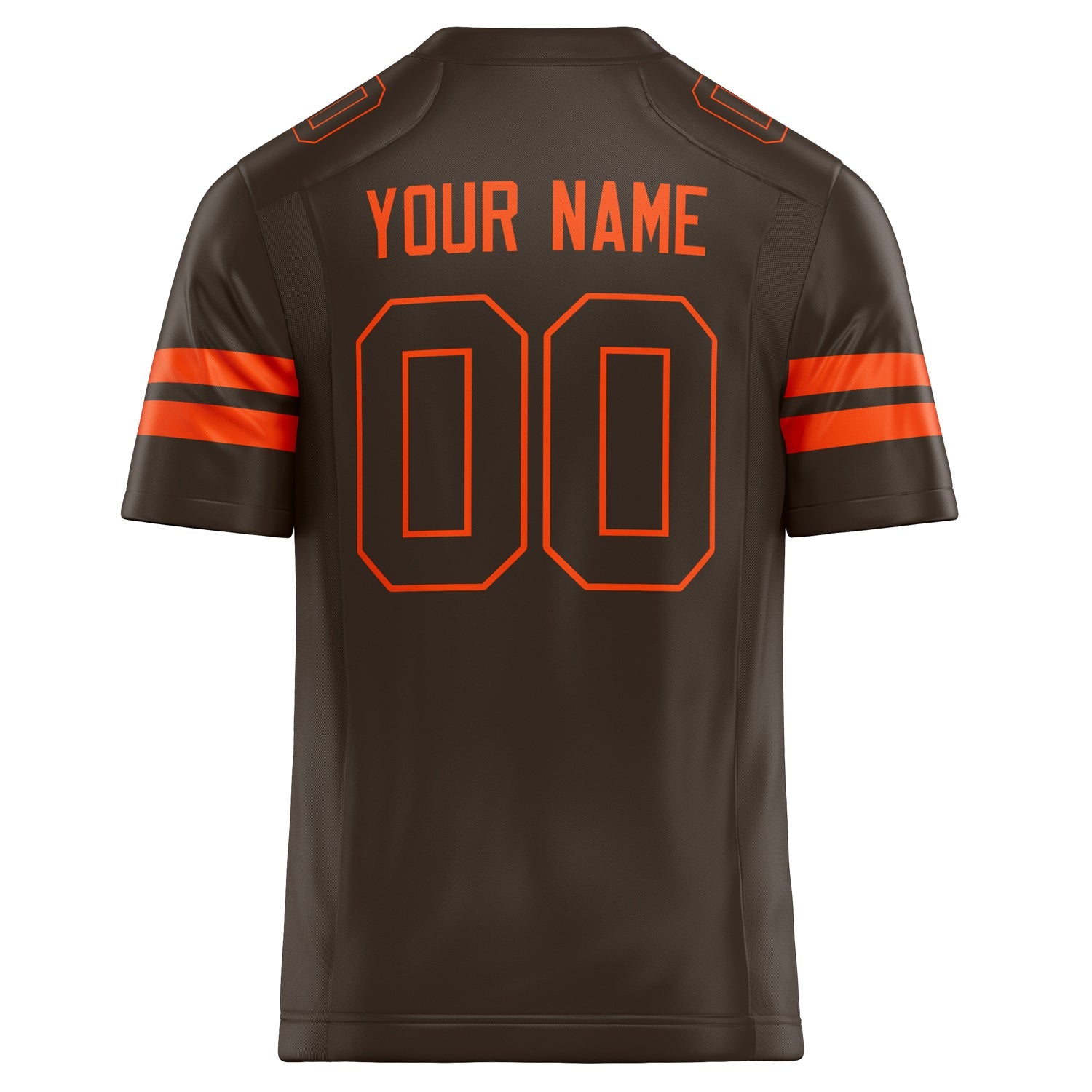 Custom orange Solid Colour Football Jersey