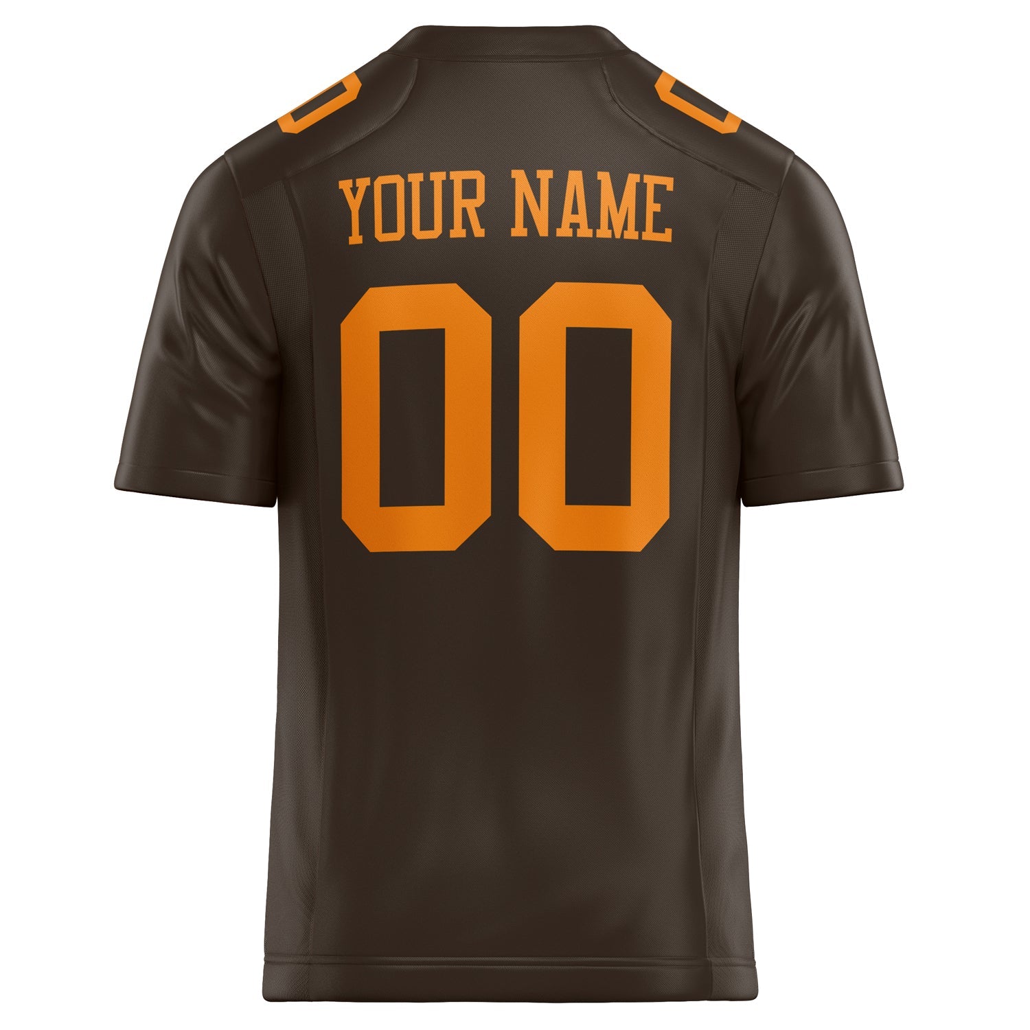 Custom orange Solid Colour Football Jersey