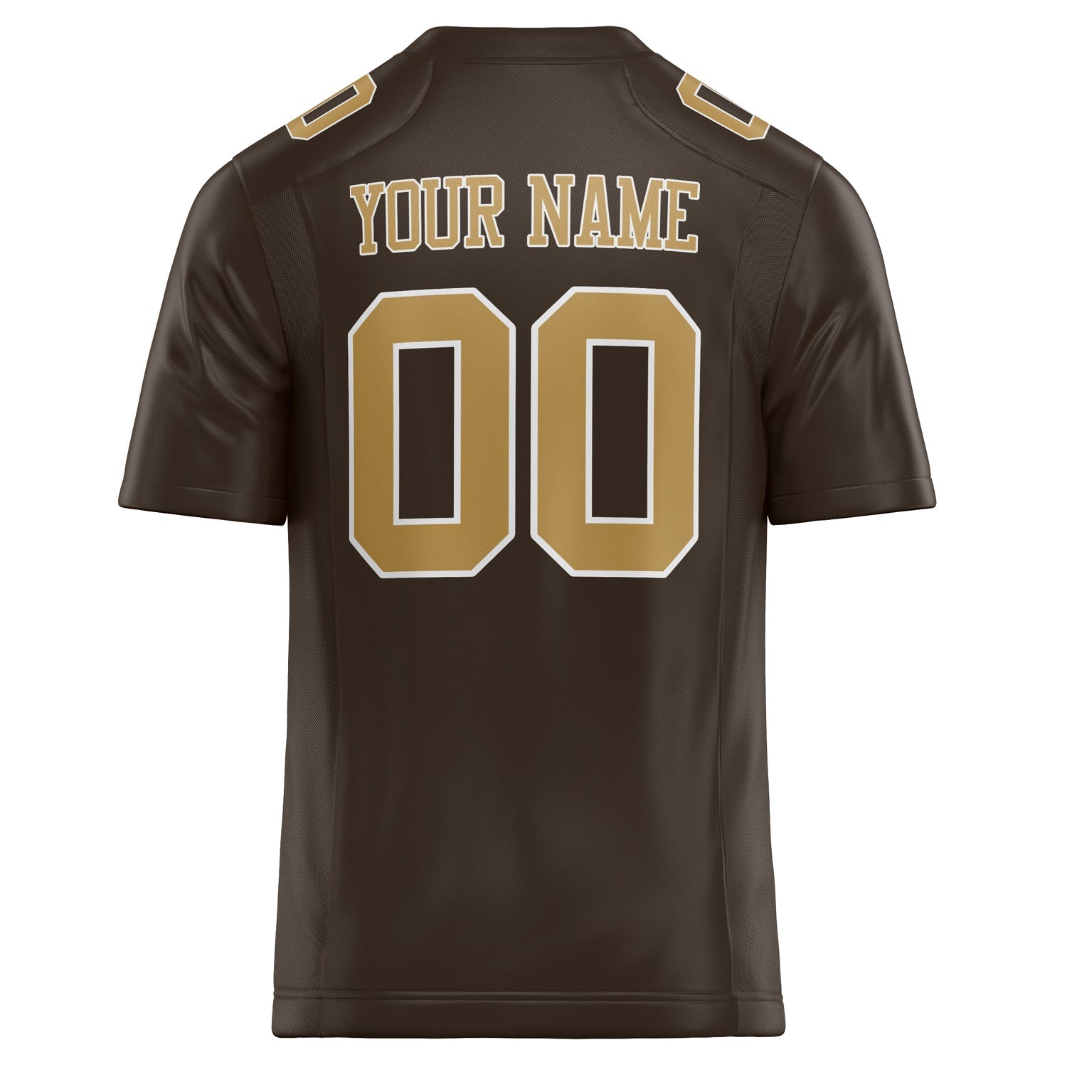 Custom brown Solid Colour Football Jersey