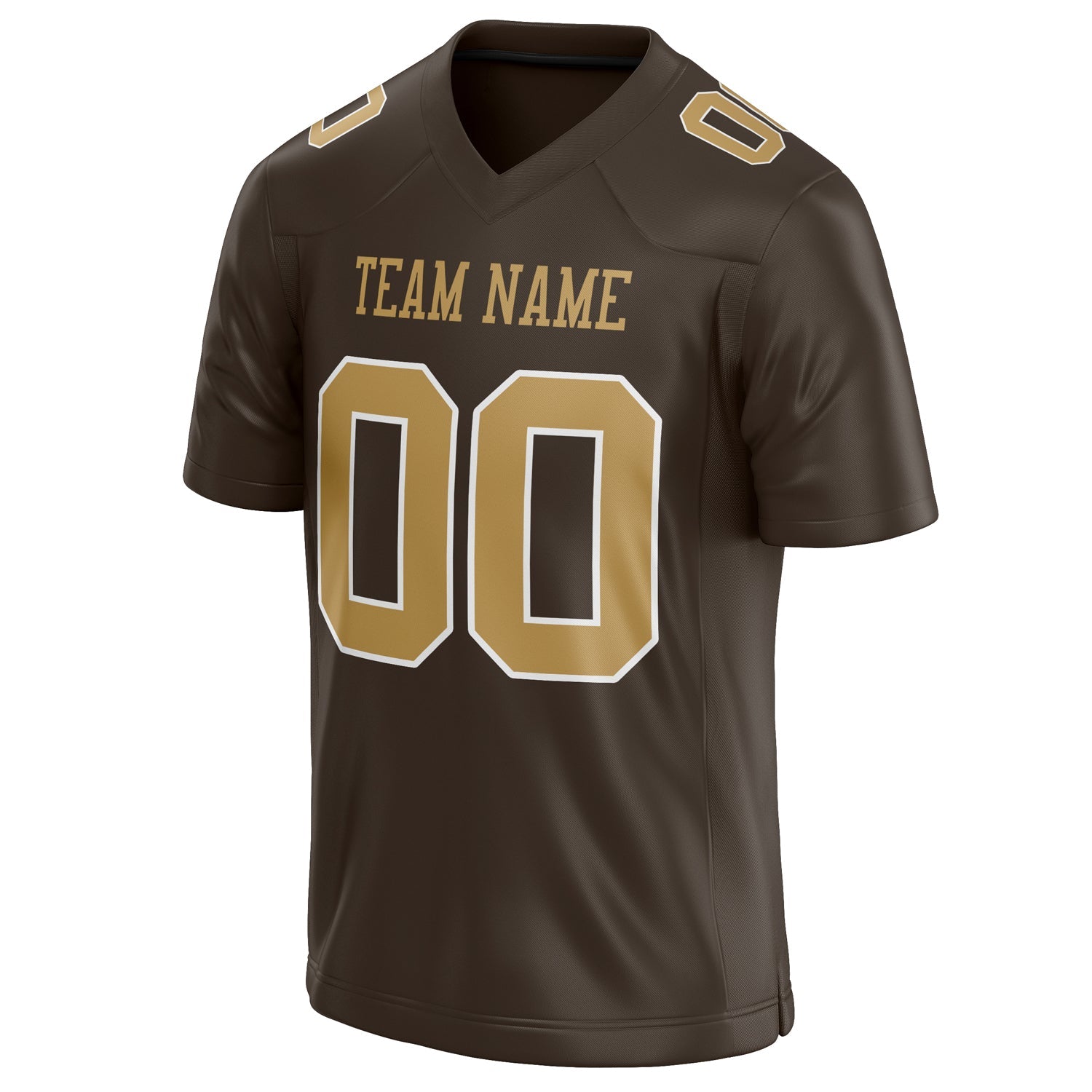 Custom brown Solid Colour Football Jersey