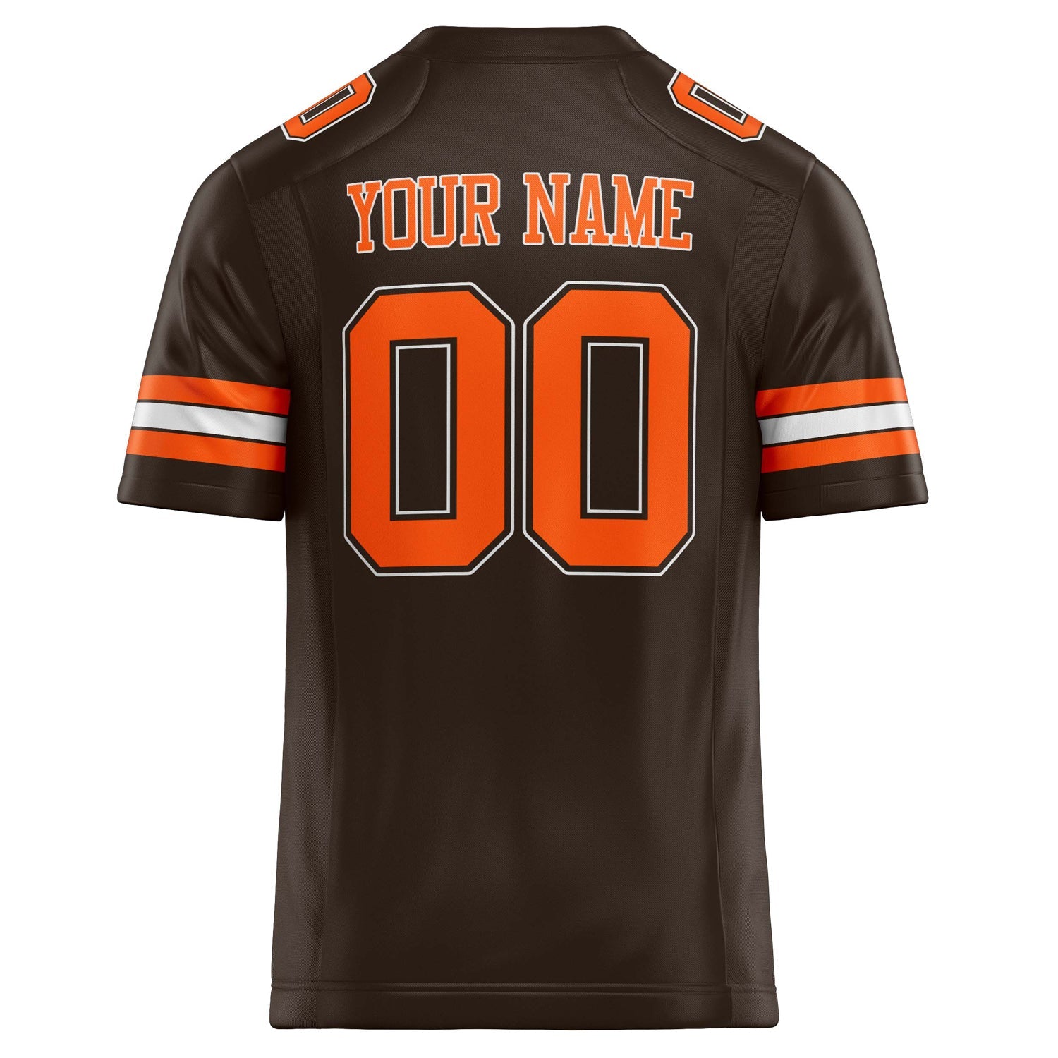 Custom orange Solid Colour Football Jersey