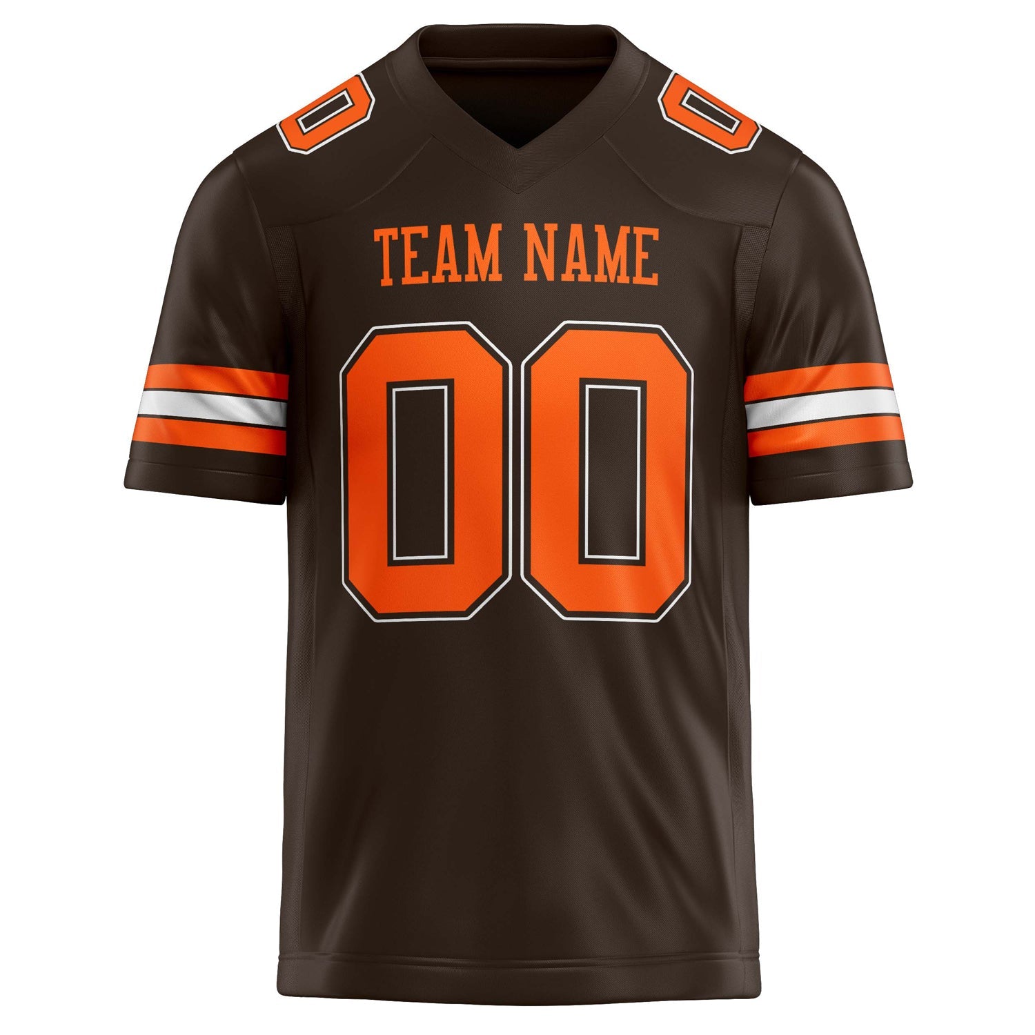 Custom orange Solid Colour Football Jersey