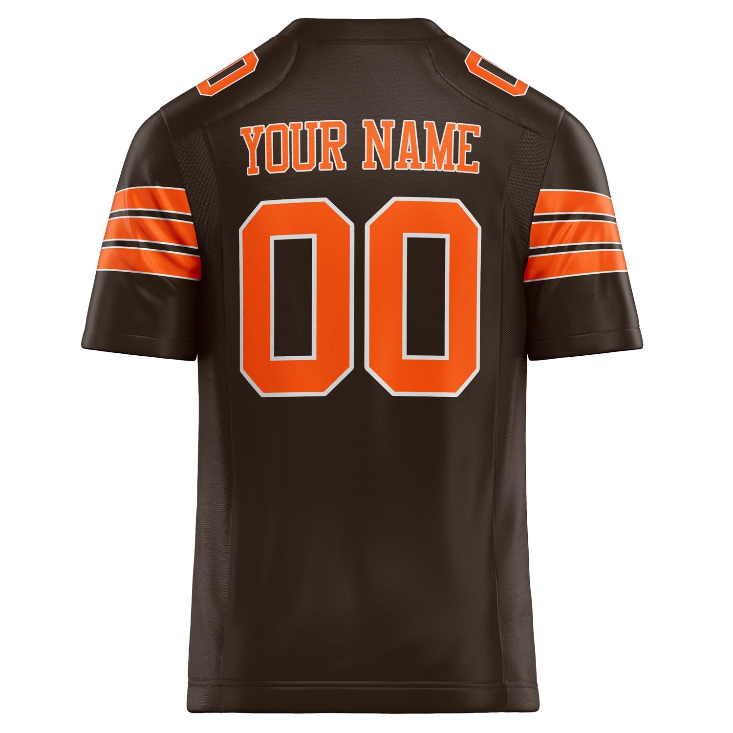 Custom orange Solid Colour Football Jersey