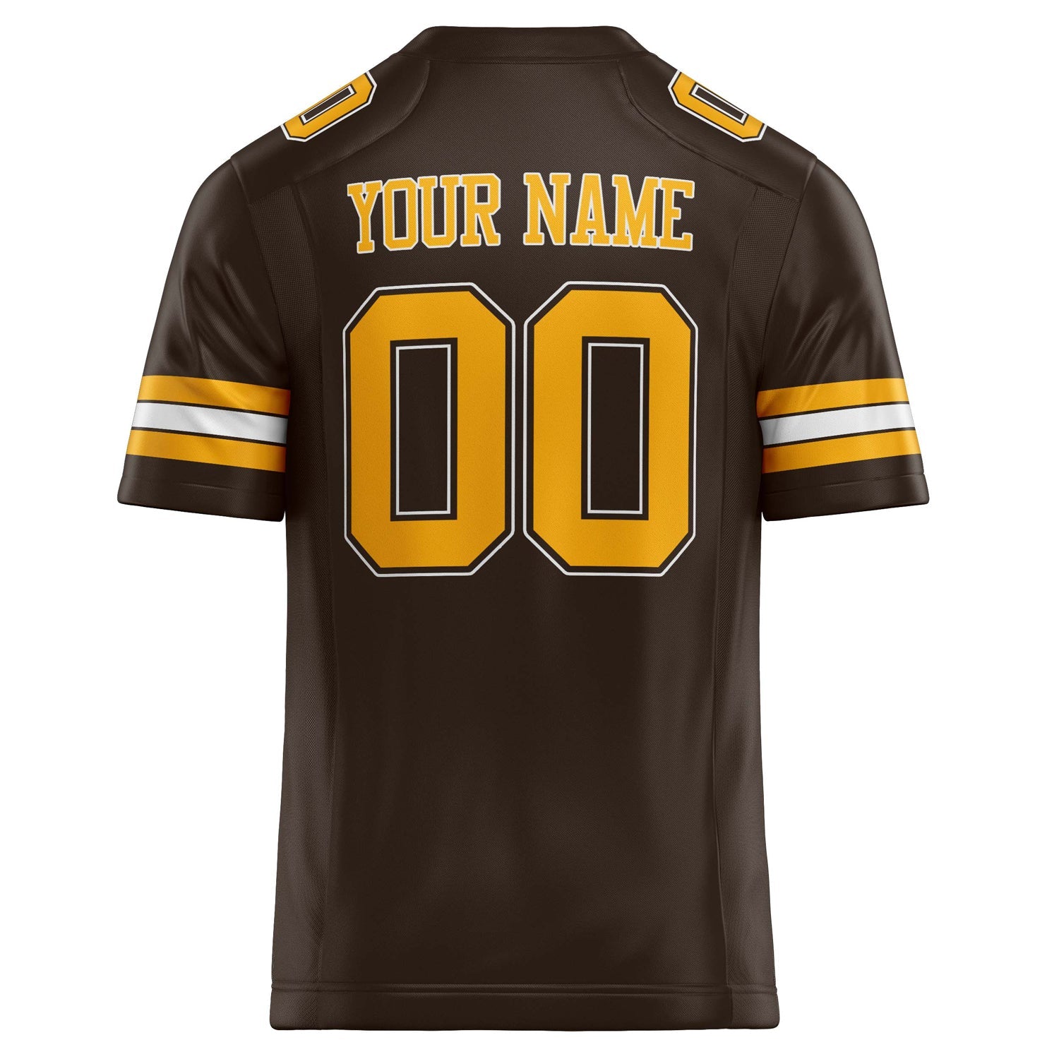 Custom gold Solid Colour Football Jersey