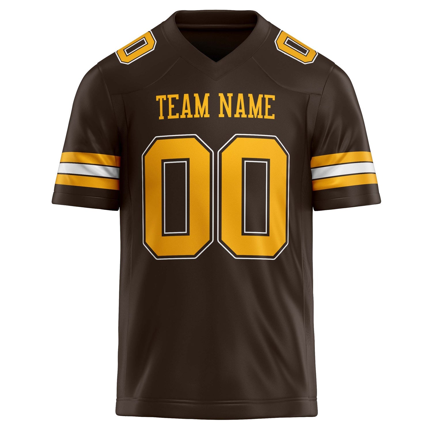 Custom gold Solid Colour Football Jersey