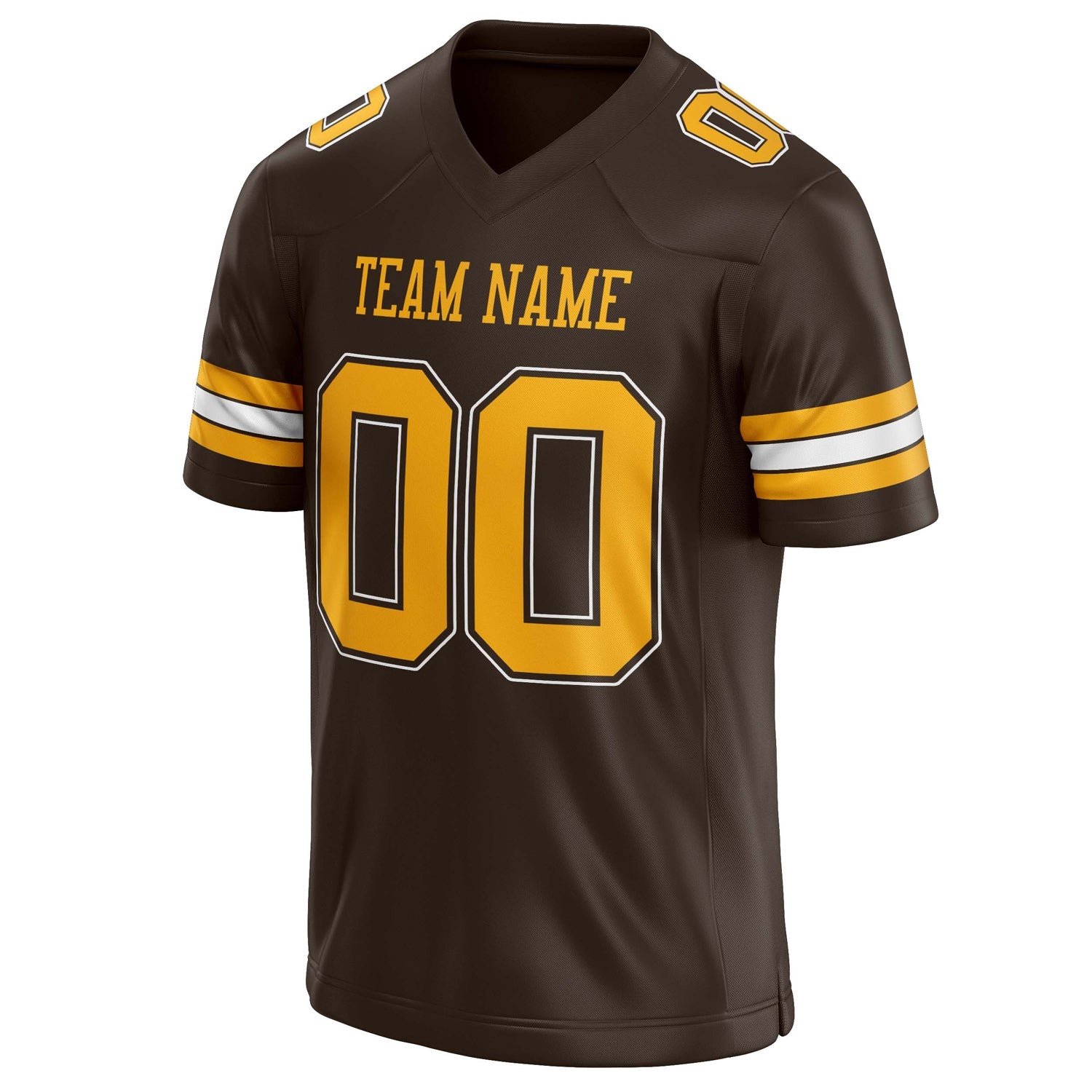 Custom gold Solid Colour Football Jersey