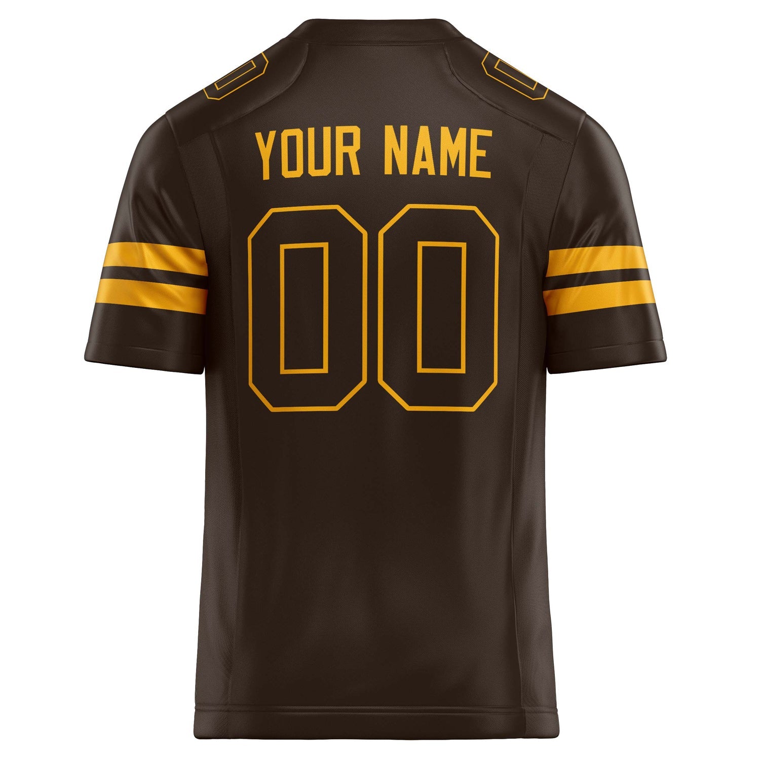 Custom gold Solid Colour Football Jersey