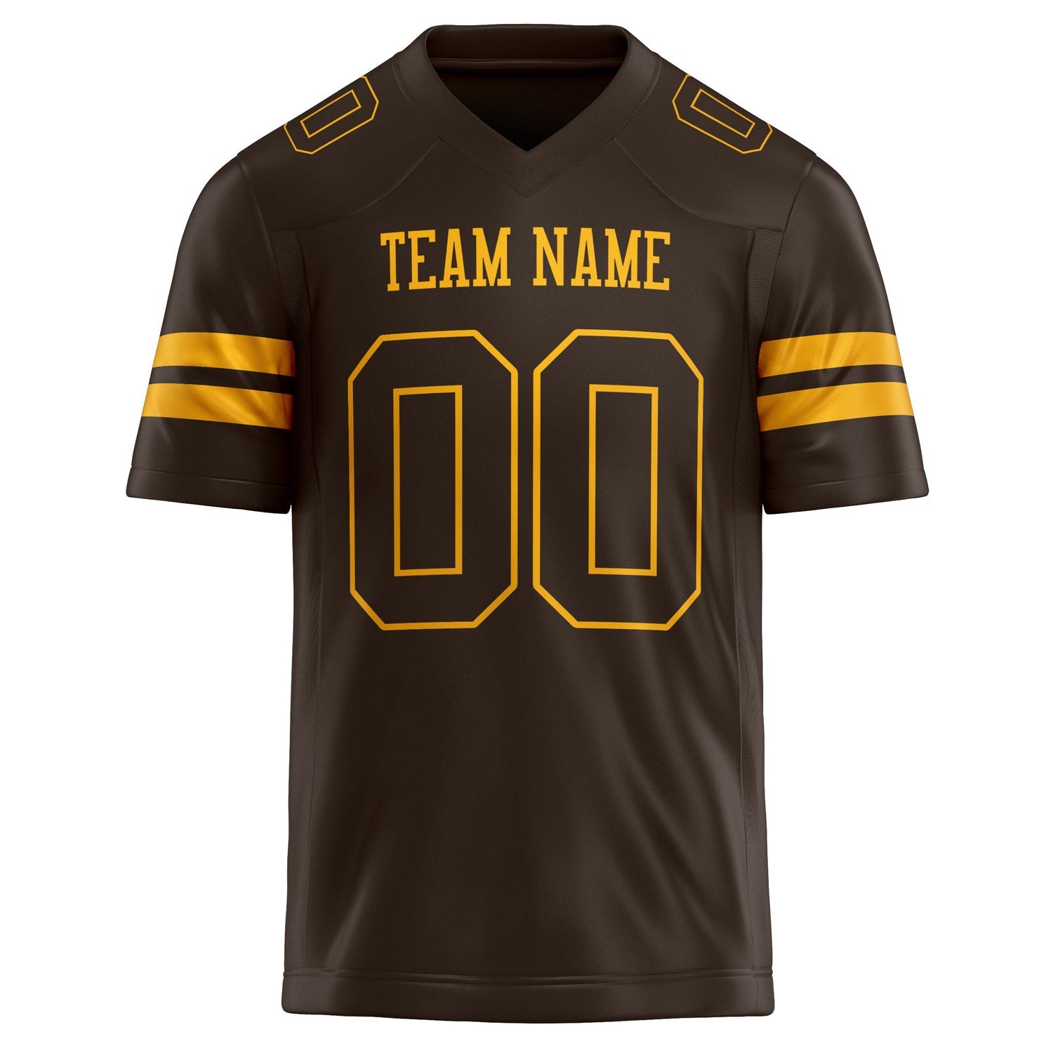 Custom gold Solid Colour Football Jersey