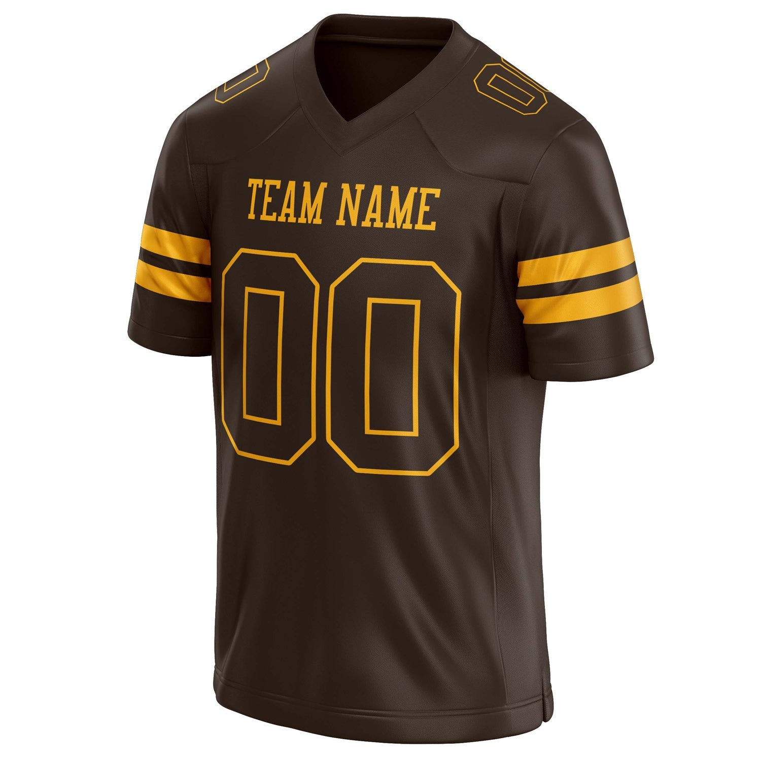 Custom gold Solid Colour Football Jersey