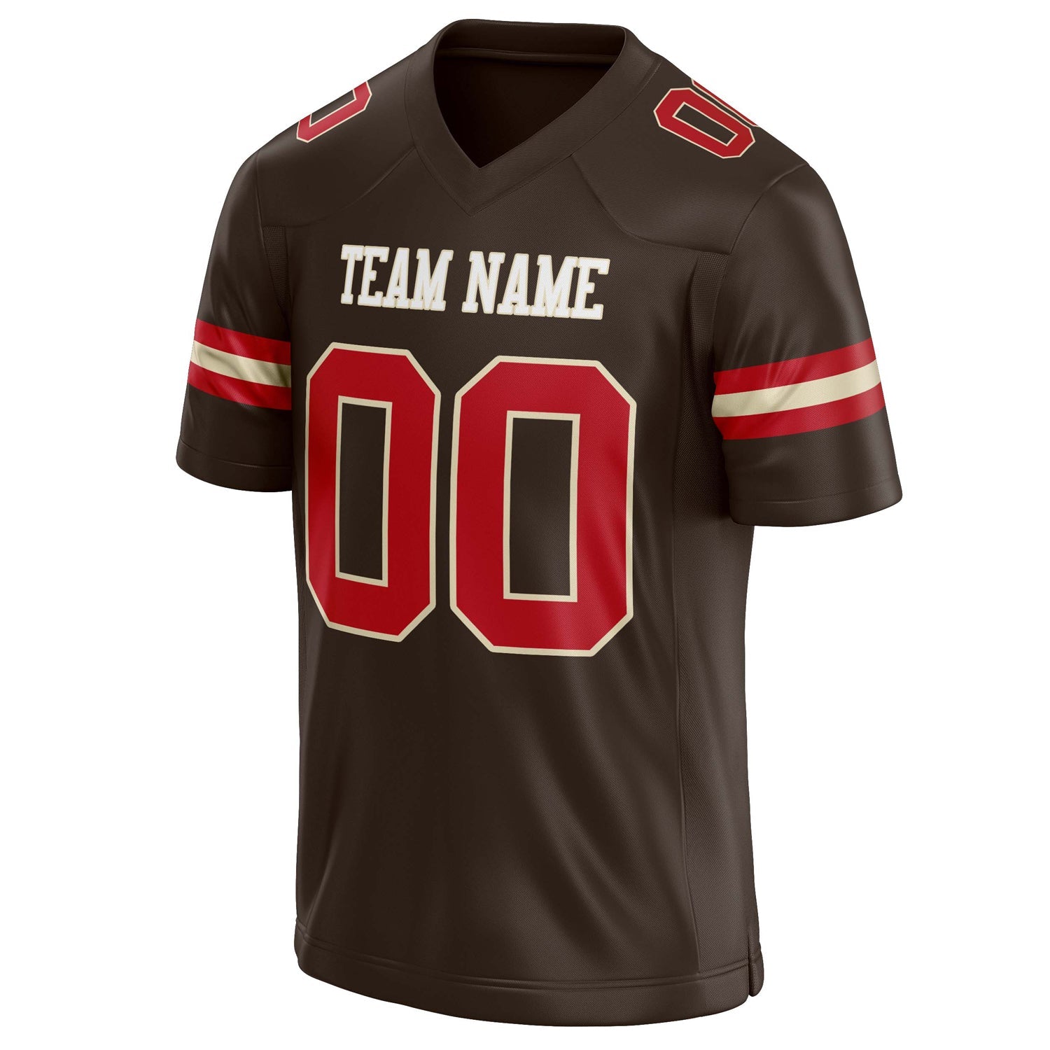 Custom red Solid Colour Football Jersey