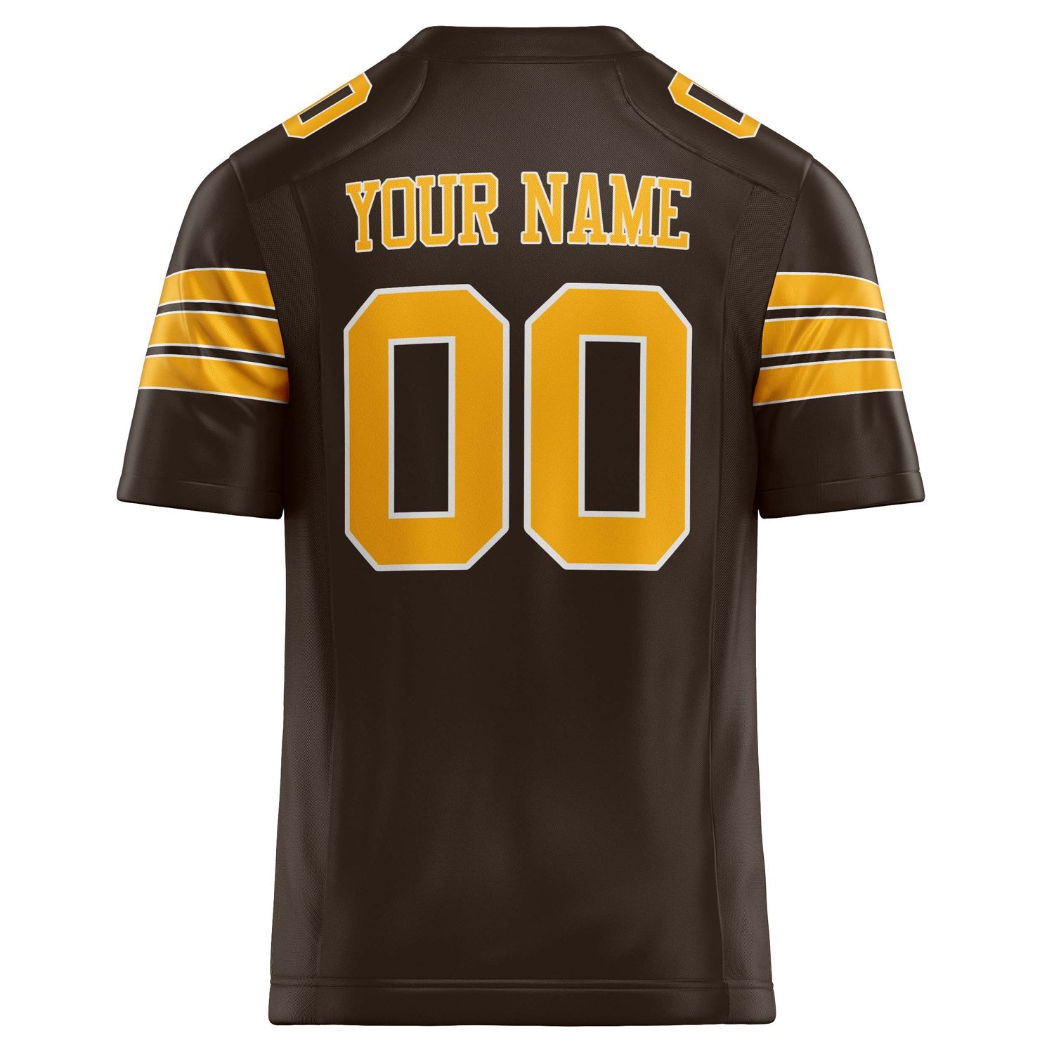 Custom gold Solid Colour Football Jersey