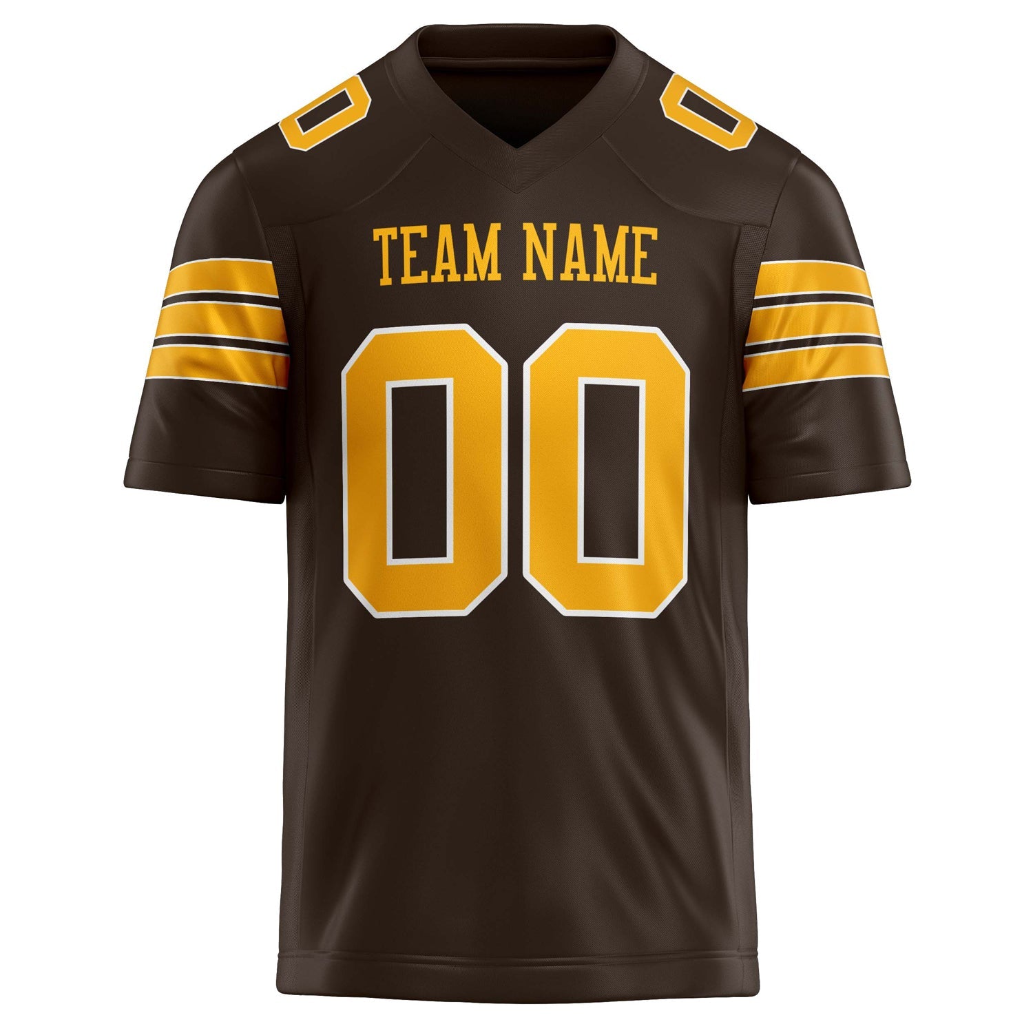 Custom gold Solid Colour Football Jersey