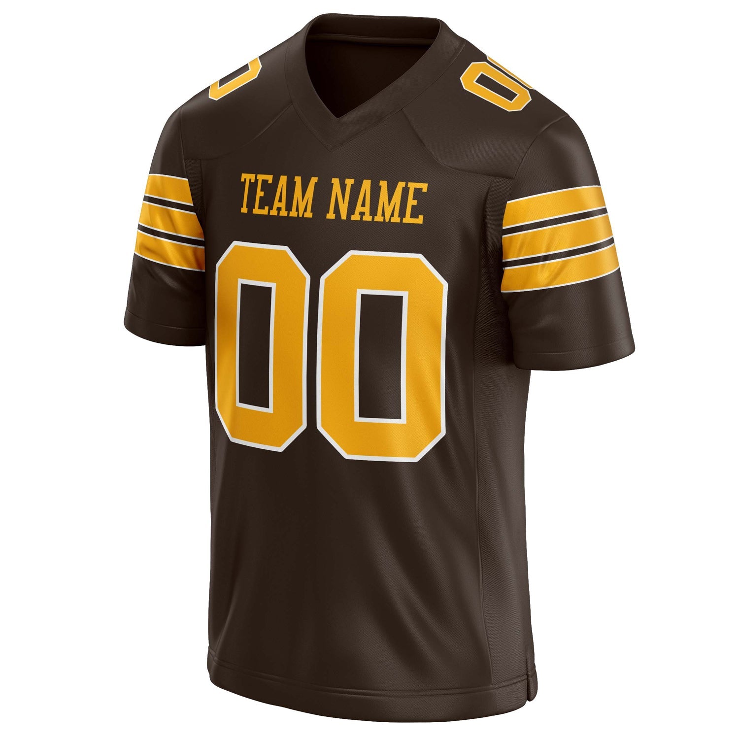 Custom gold Solid Colour Football Jersey