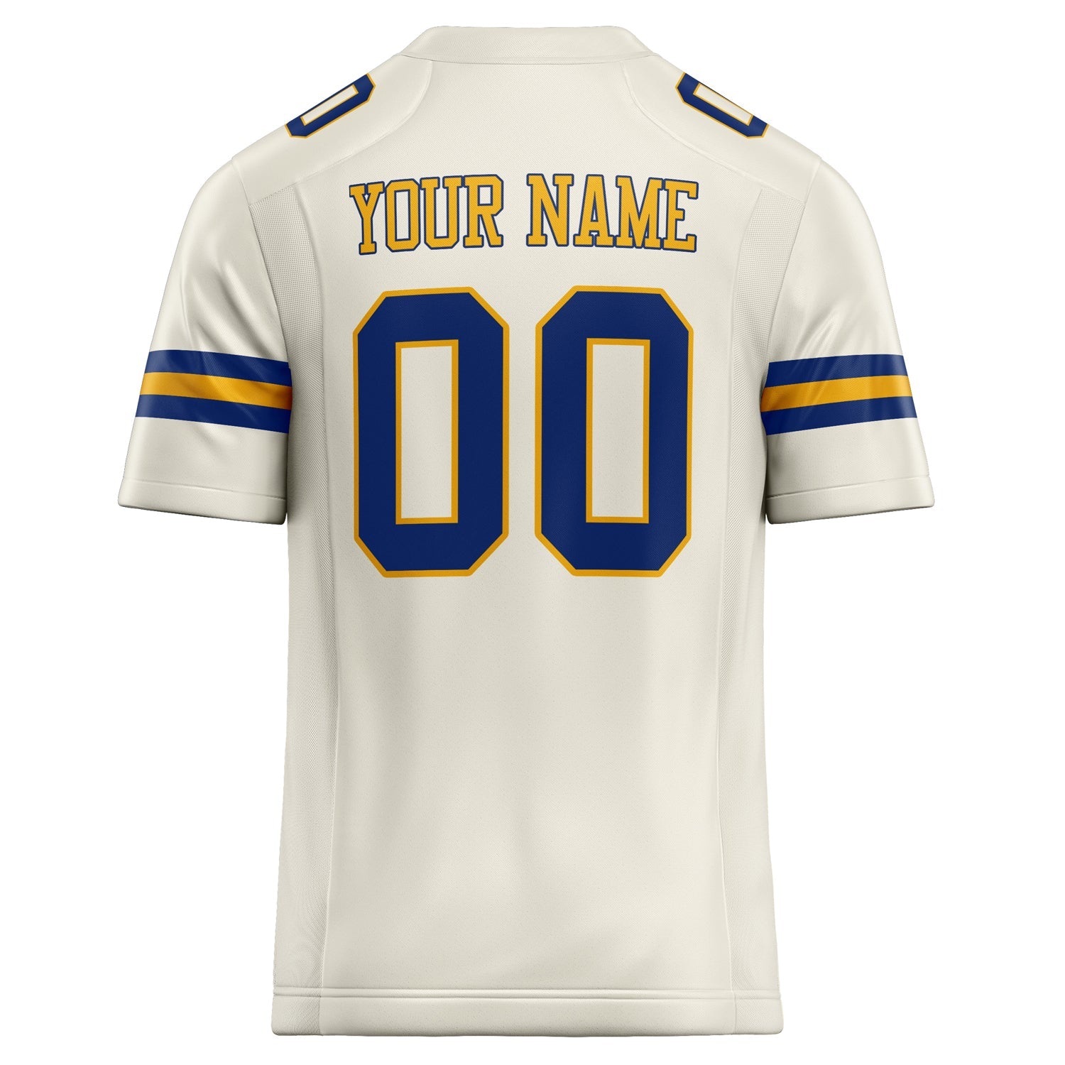 Custom Cream royal Solid Colour Football Jersey