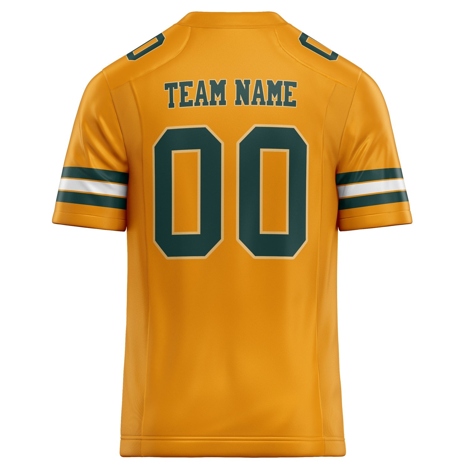 Custom Gold green Solid Colour Football Jersey