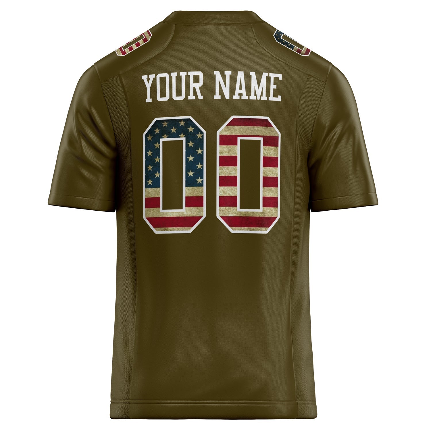 Custom Olive White Solid Colour Football Jersey