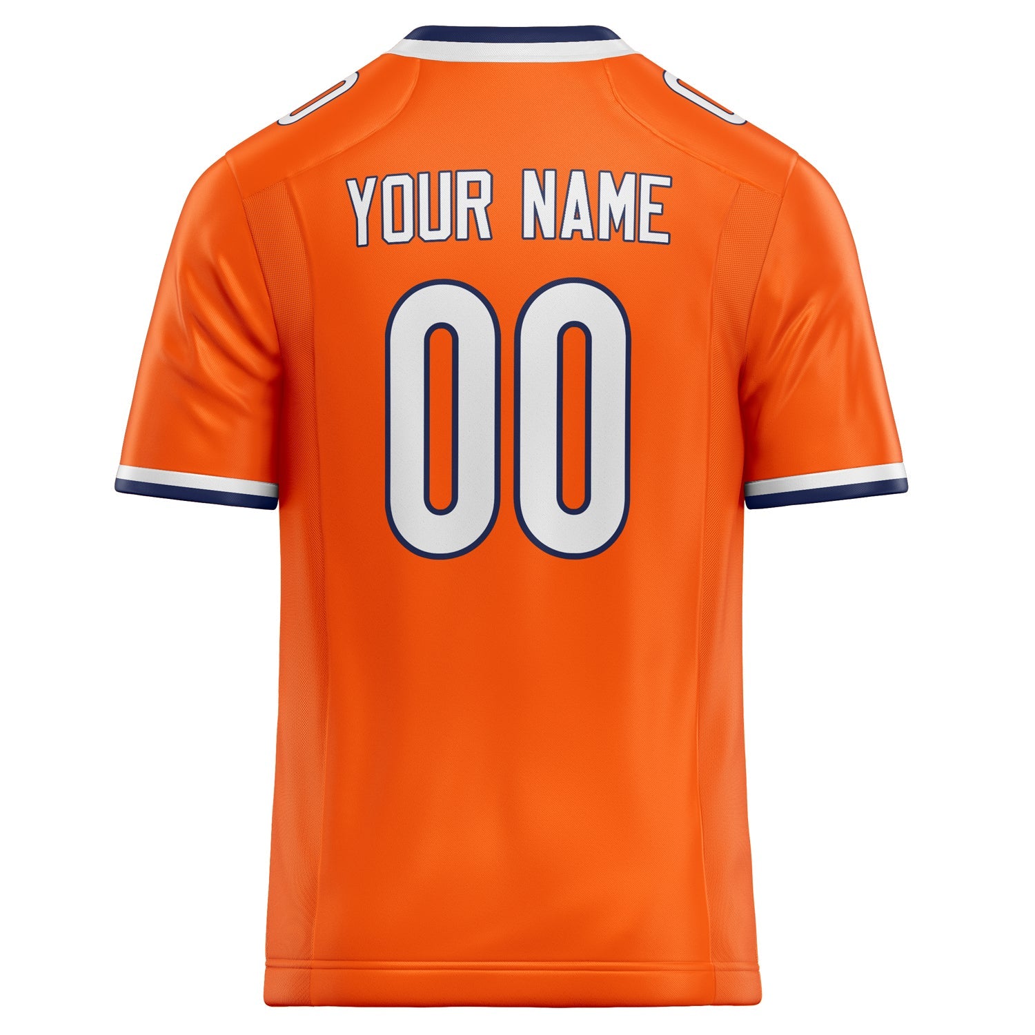 Custom Orange White Solid Colour Football Jersey