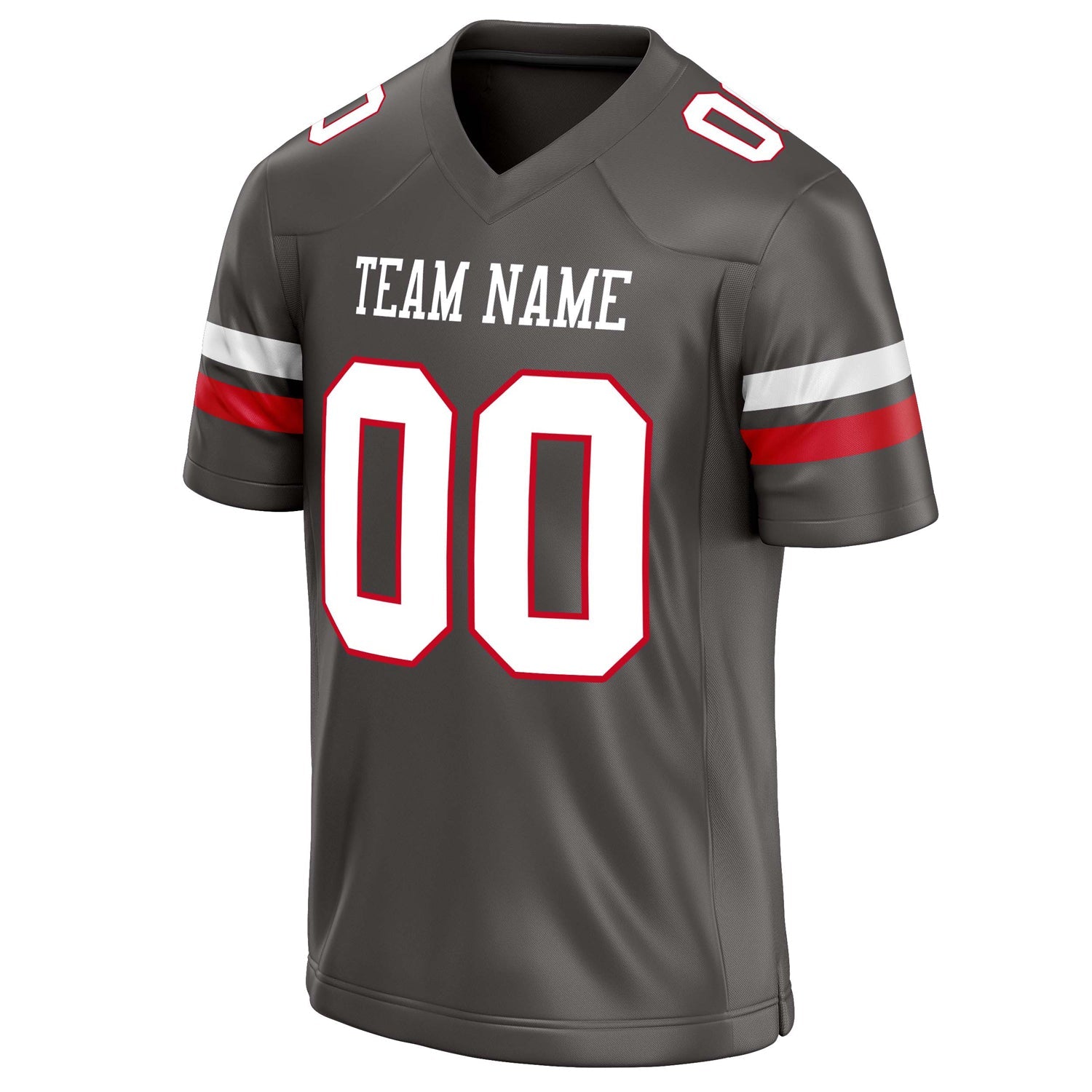 Custom Pewter White Solid Colour Football Jersey