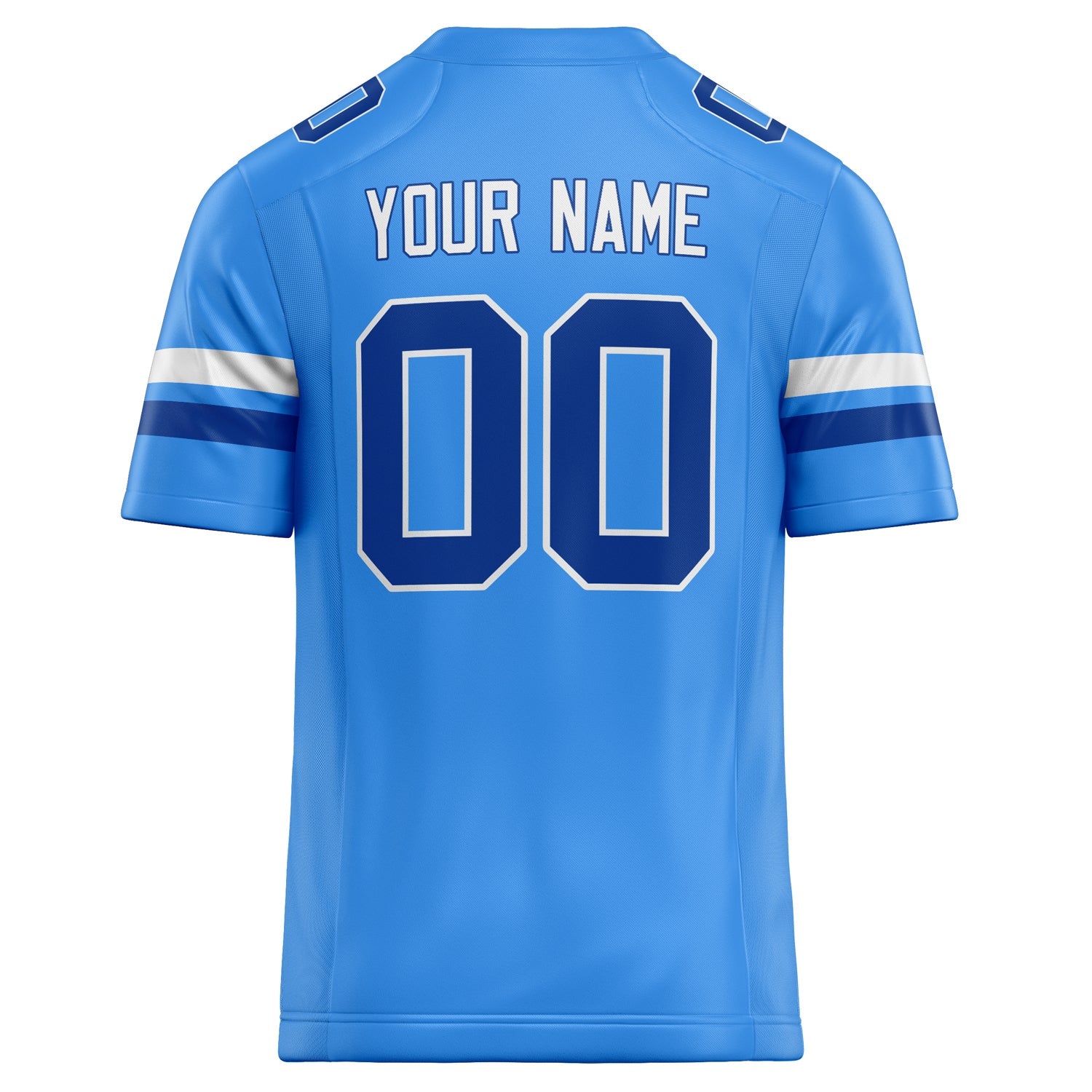 Custom Powder Blue royal Solid Colour Football Jersey