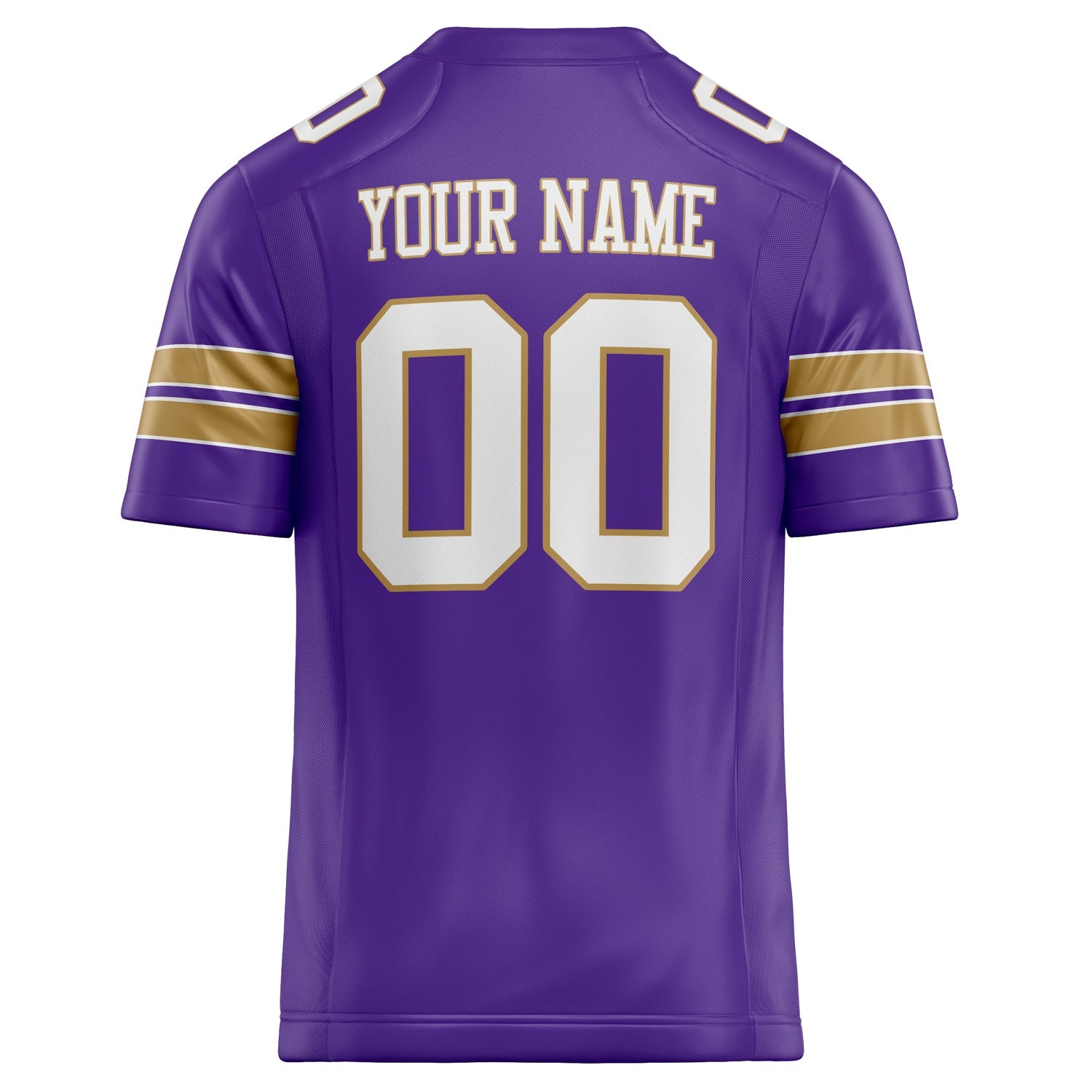 Custom Purple White Solid Colour Football Jersey