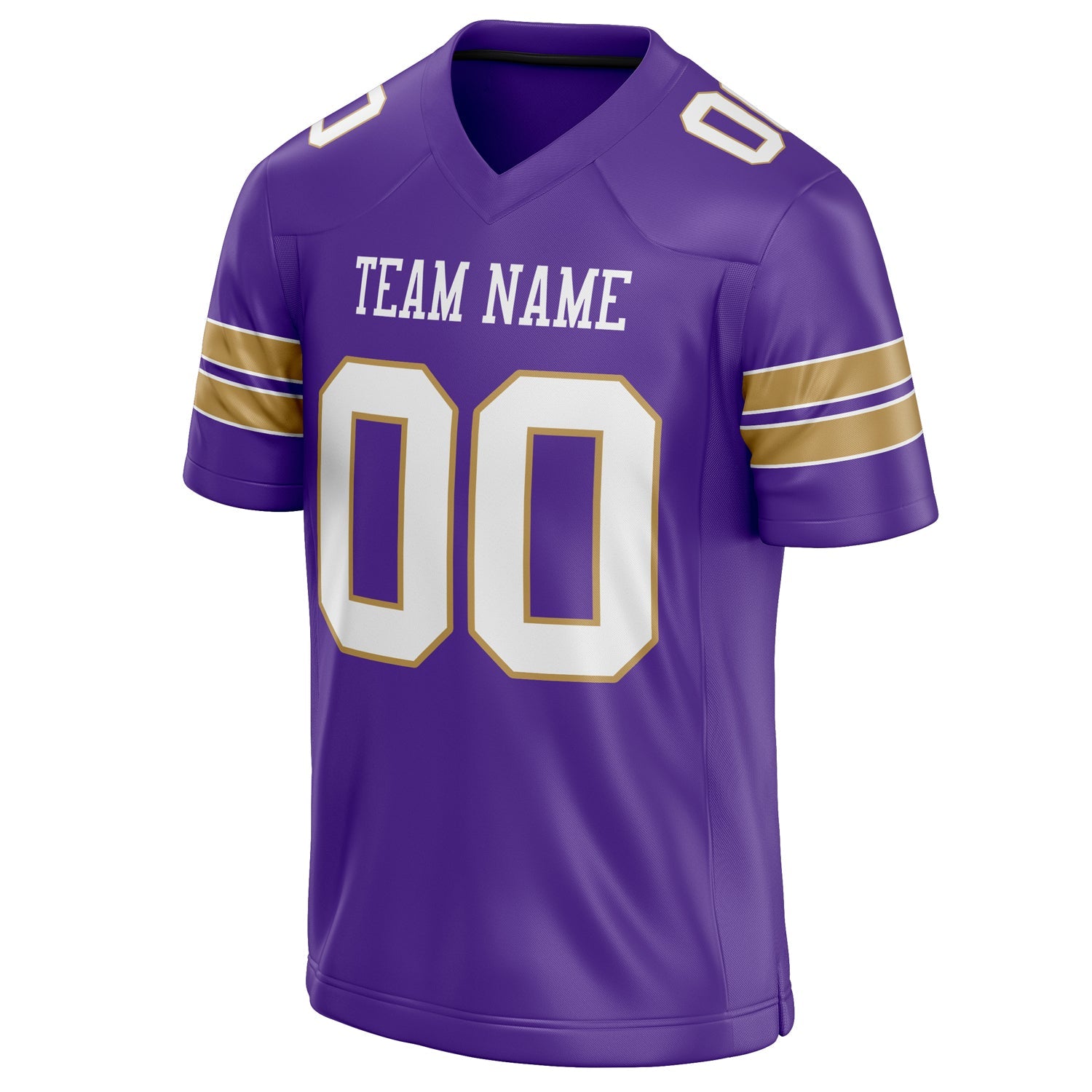 Custom Purple White Solid Colour Football Jersey