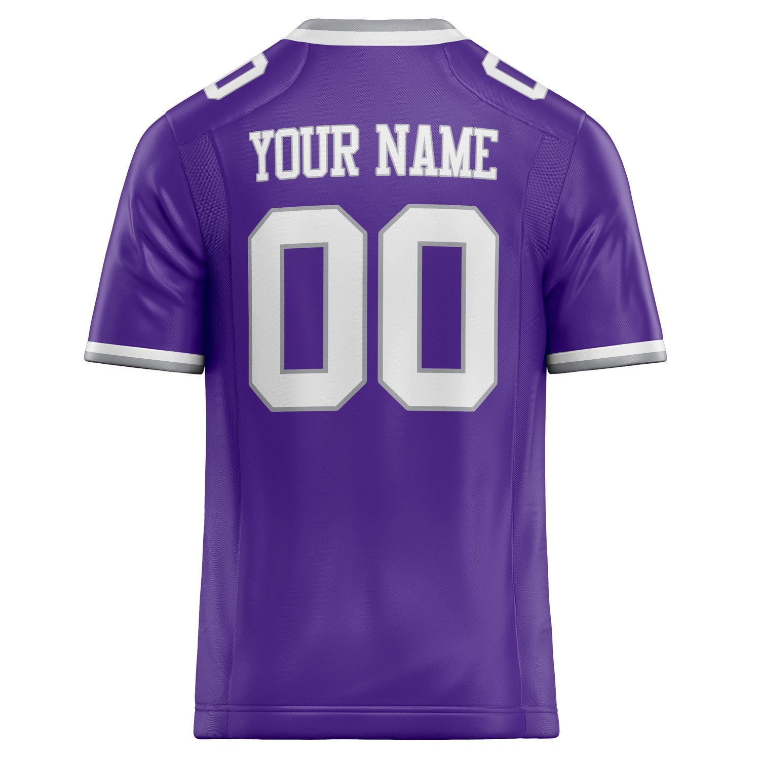 Custom Purple White Solid Colour Football Jersey