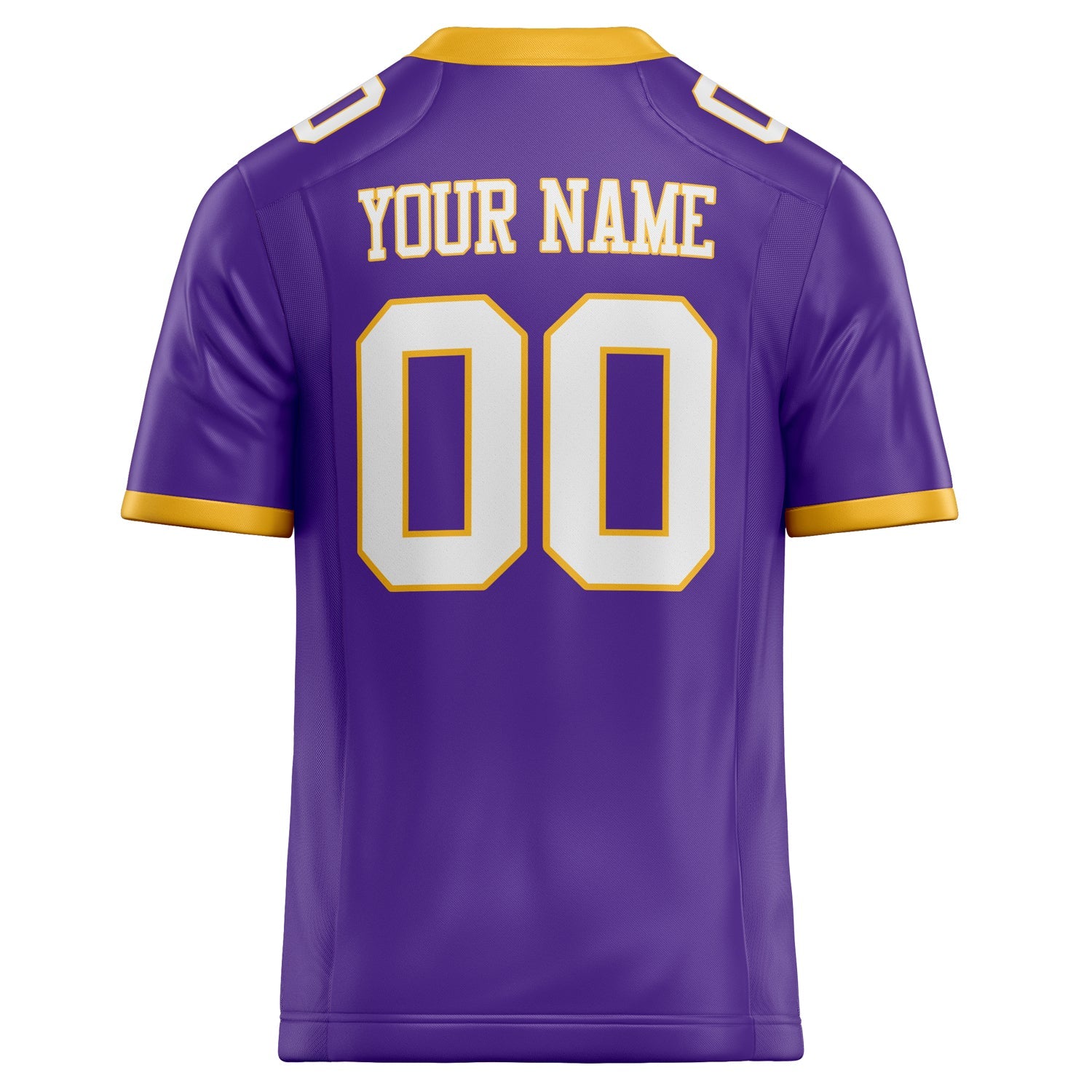 Custom Purple White Solid Colour Football Jersey