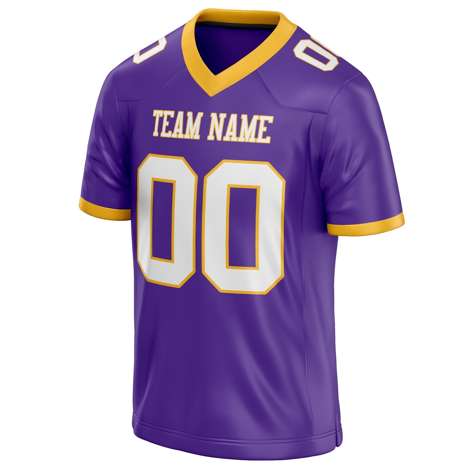Custom Purple White Solid Colour Football Jersey