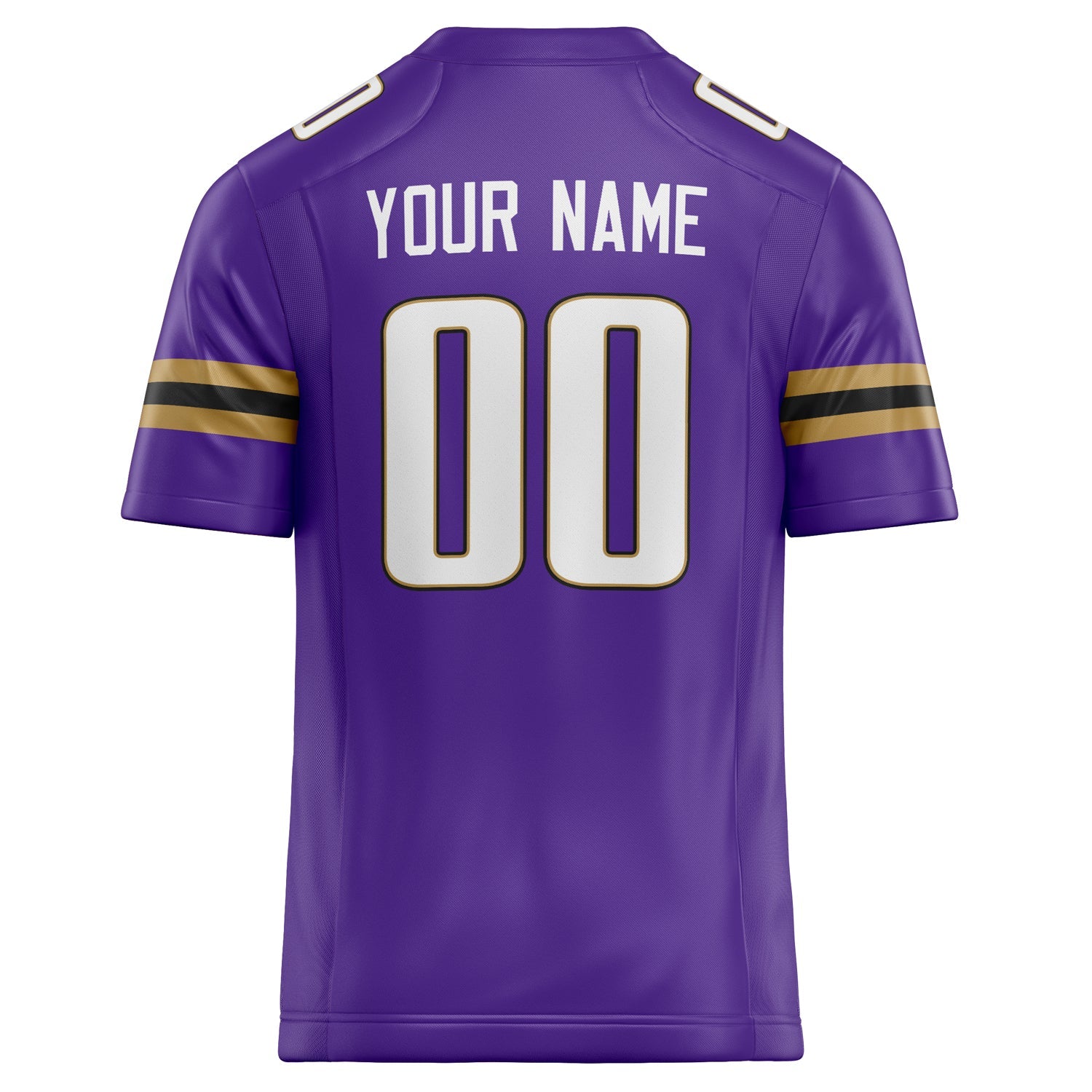 Custom Purple White Solid Colour Football Jersey