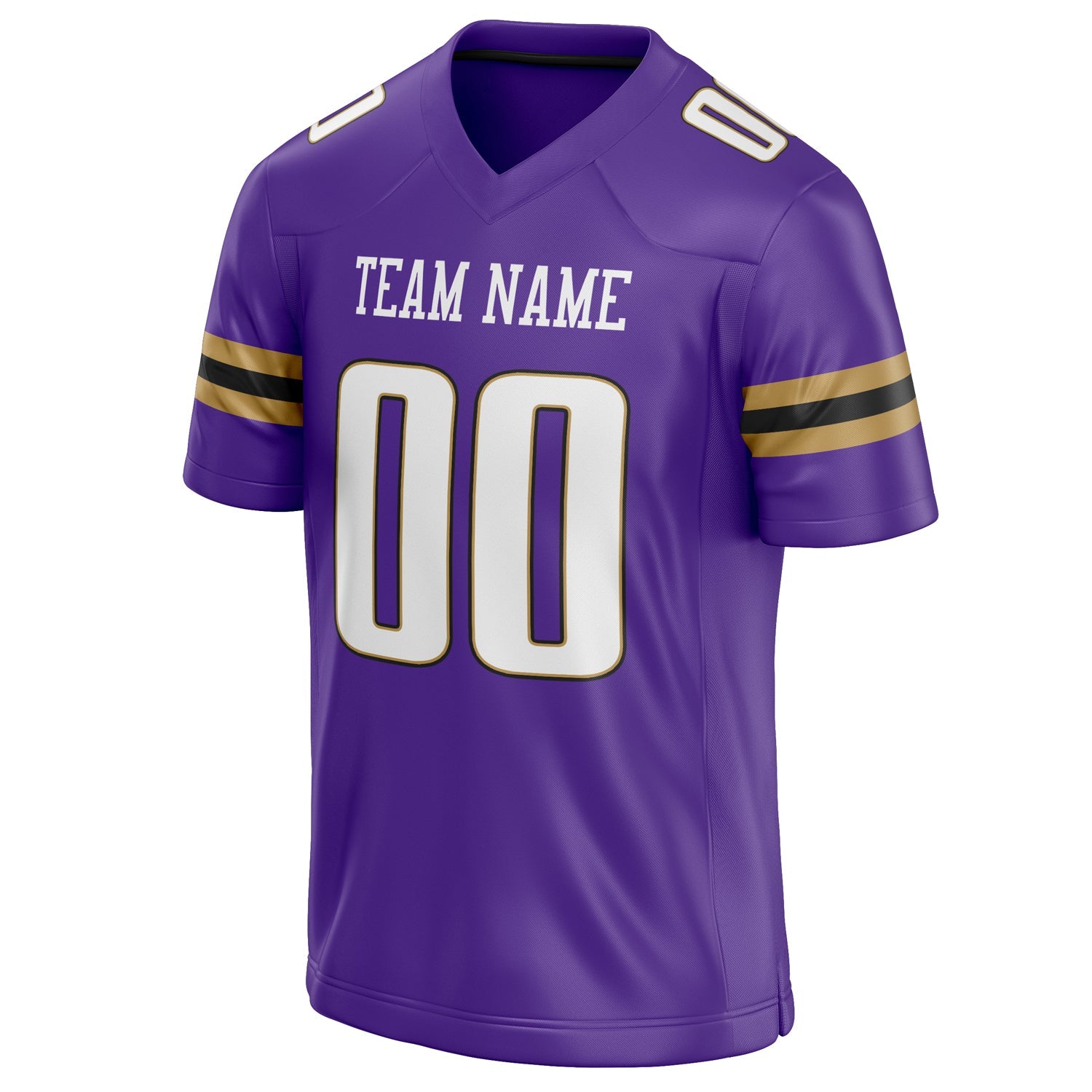 Custom Purple White Solid Colour Football Jersey