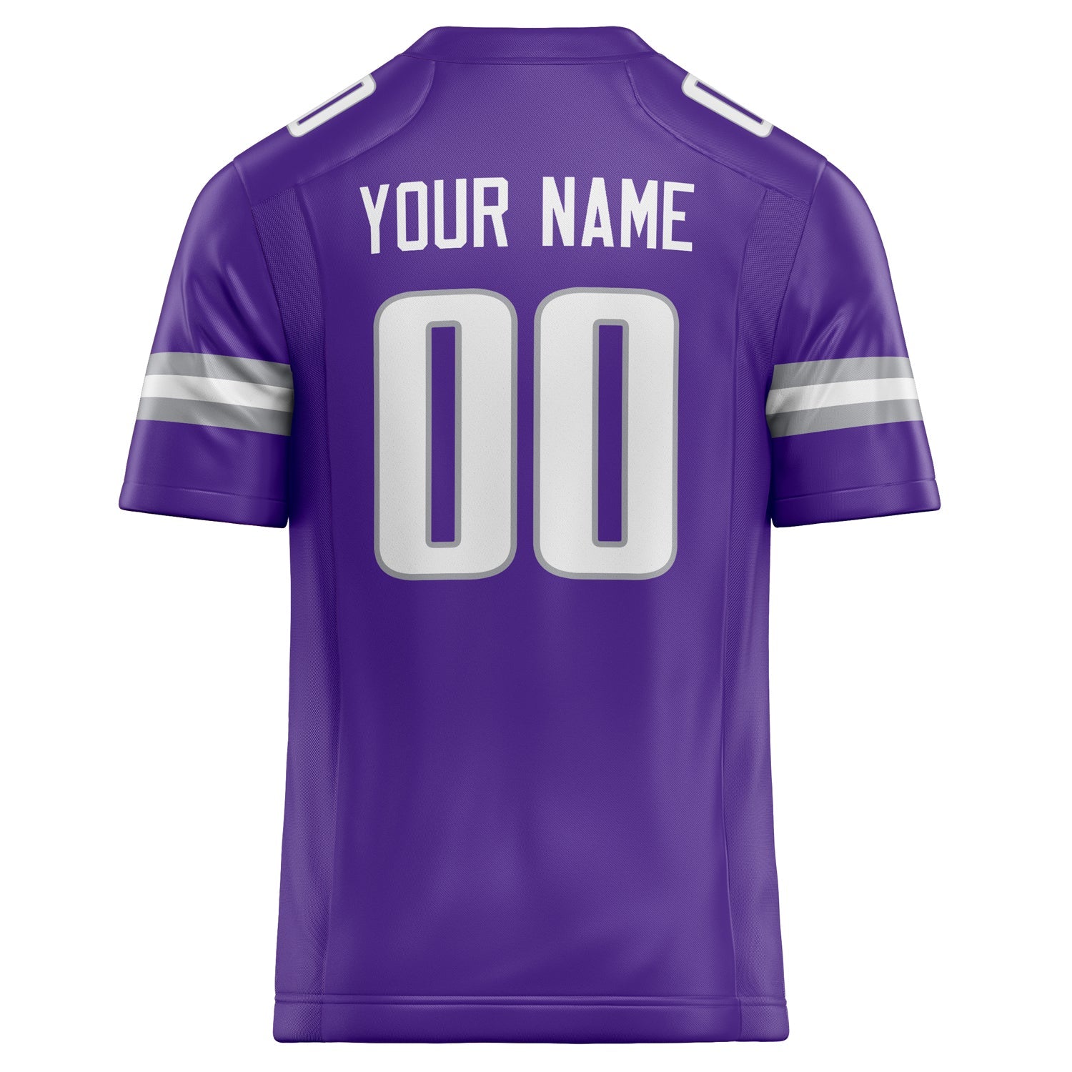 Custom Purple White Solid Colour Football Jersey