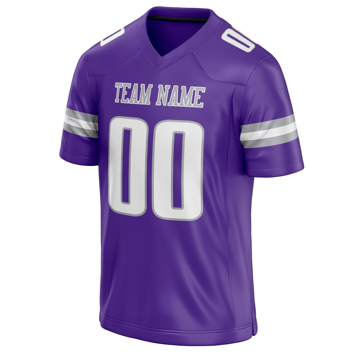Custom Purple White Solid Colour Football Jersey