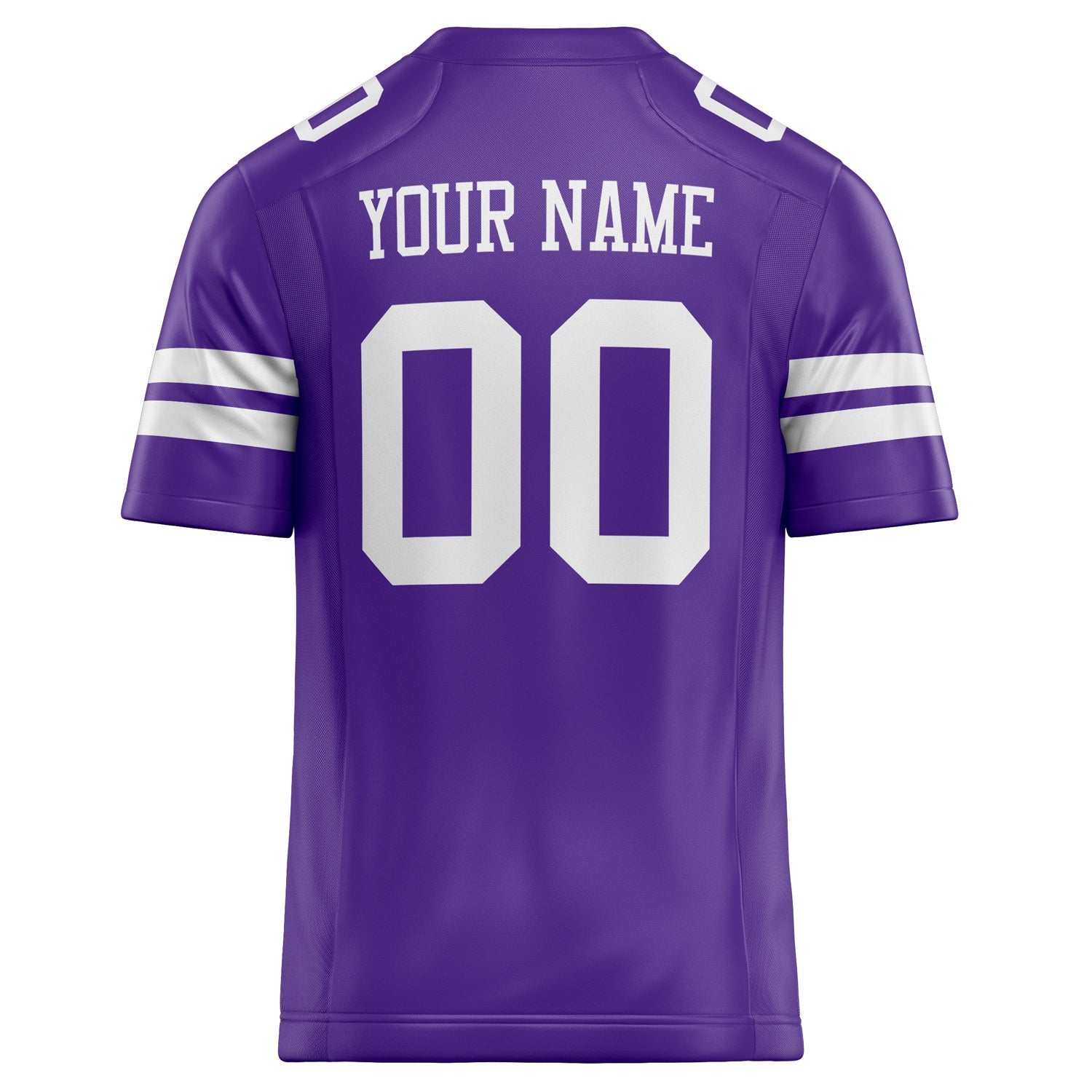 Custom Purple White Solid Colour Football Jersey