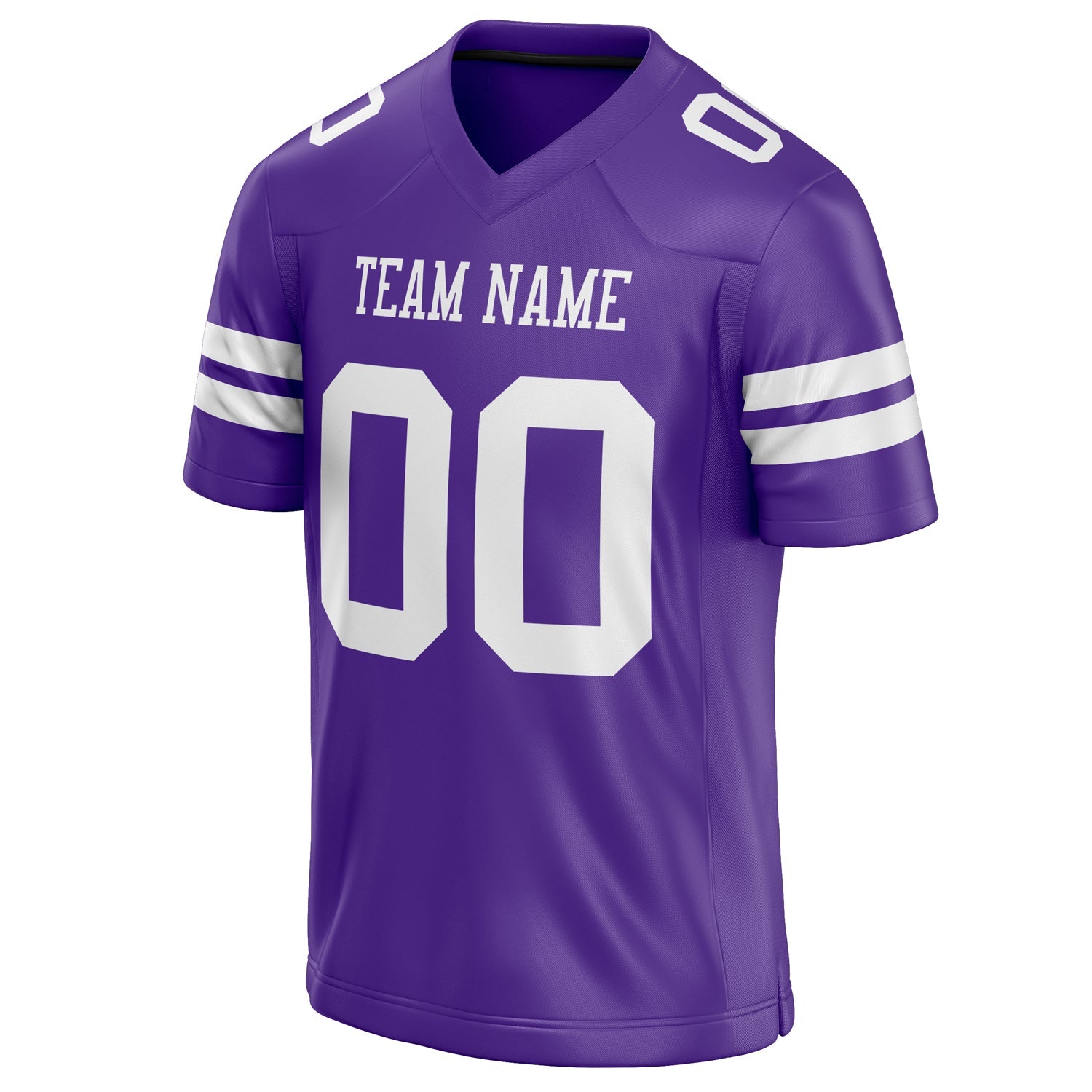 Custom Purple White Solid Colour Football Jersey