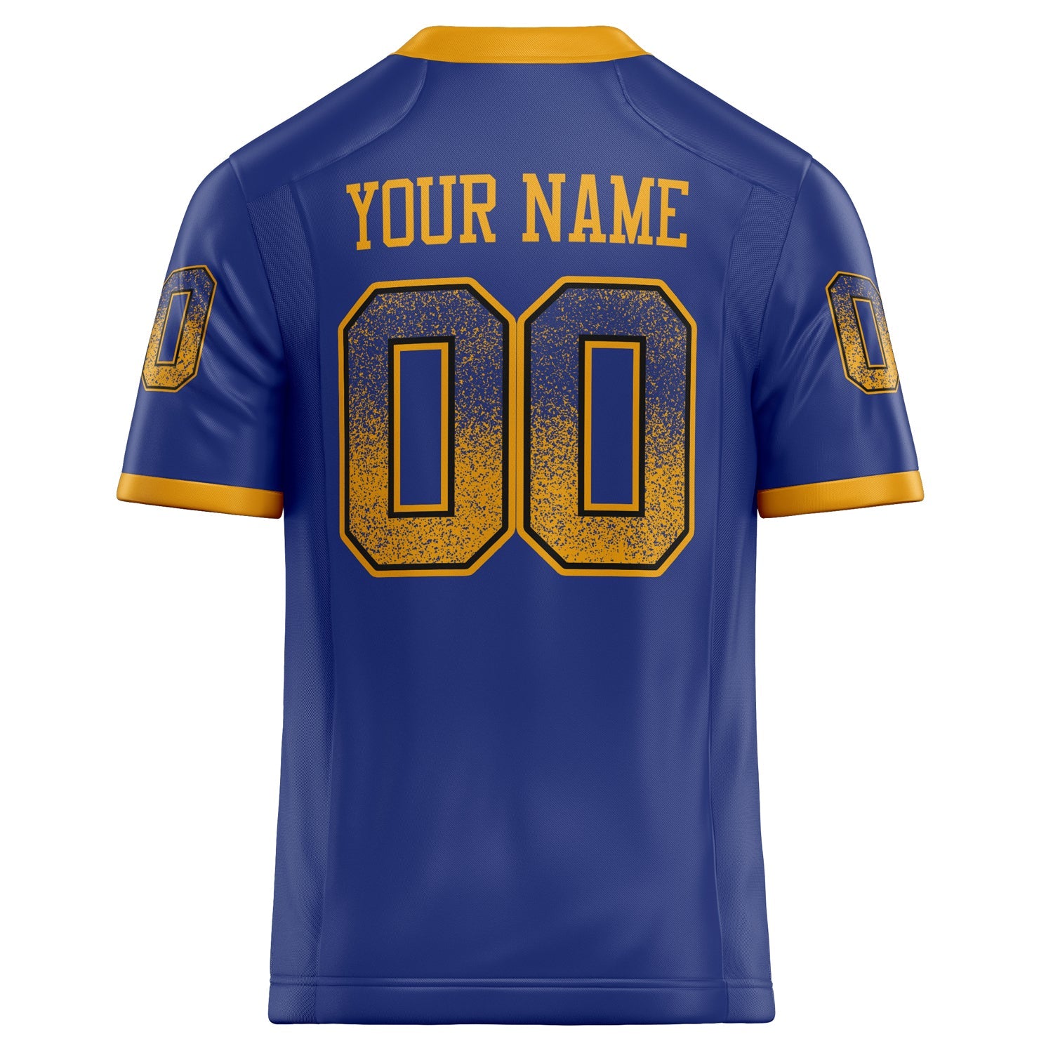 Custom Royal Gold Solid Colour Football Jersey