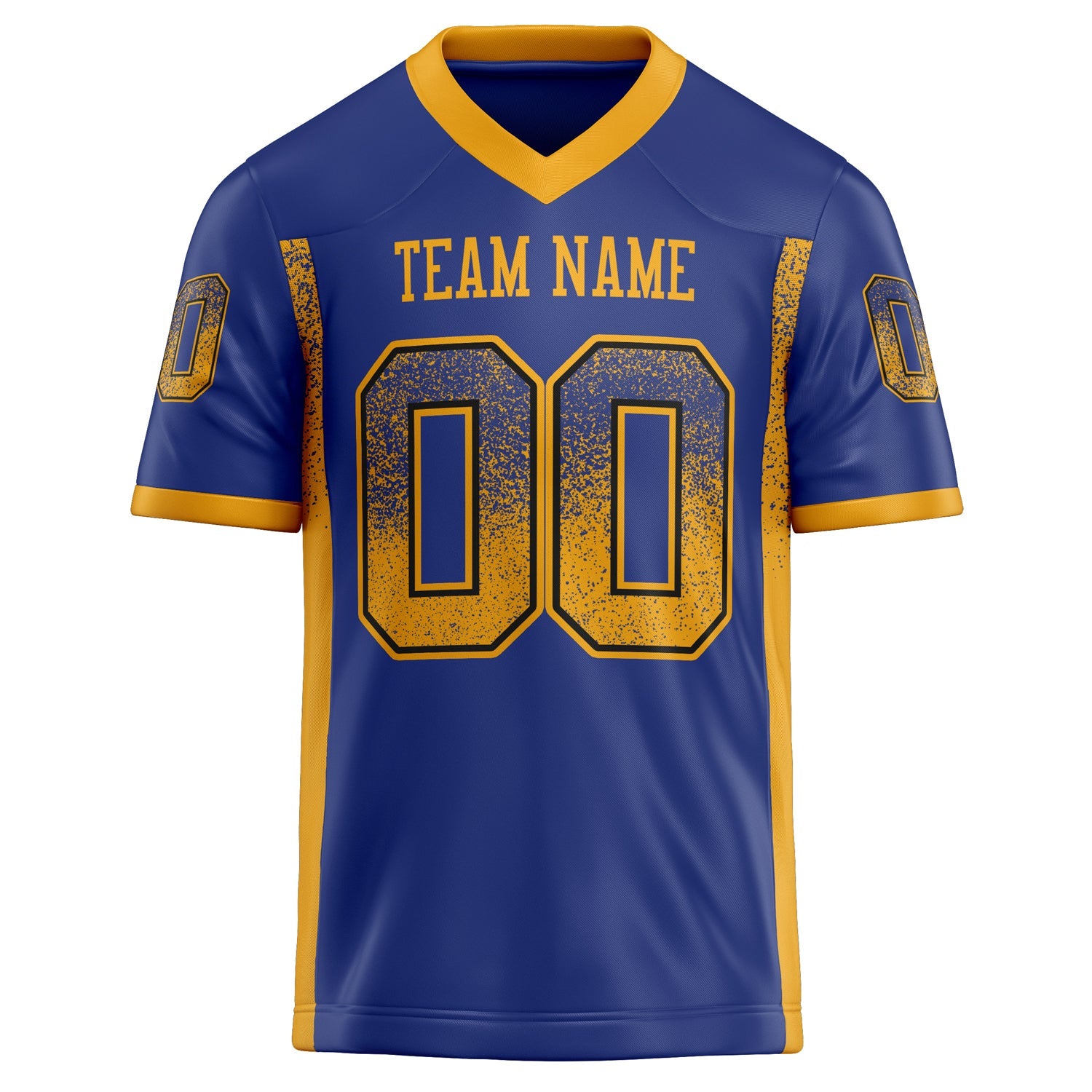 Custom Royal Gold Solid Colour Football Jersey