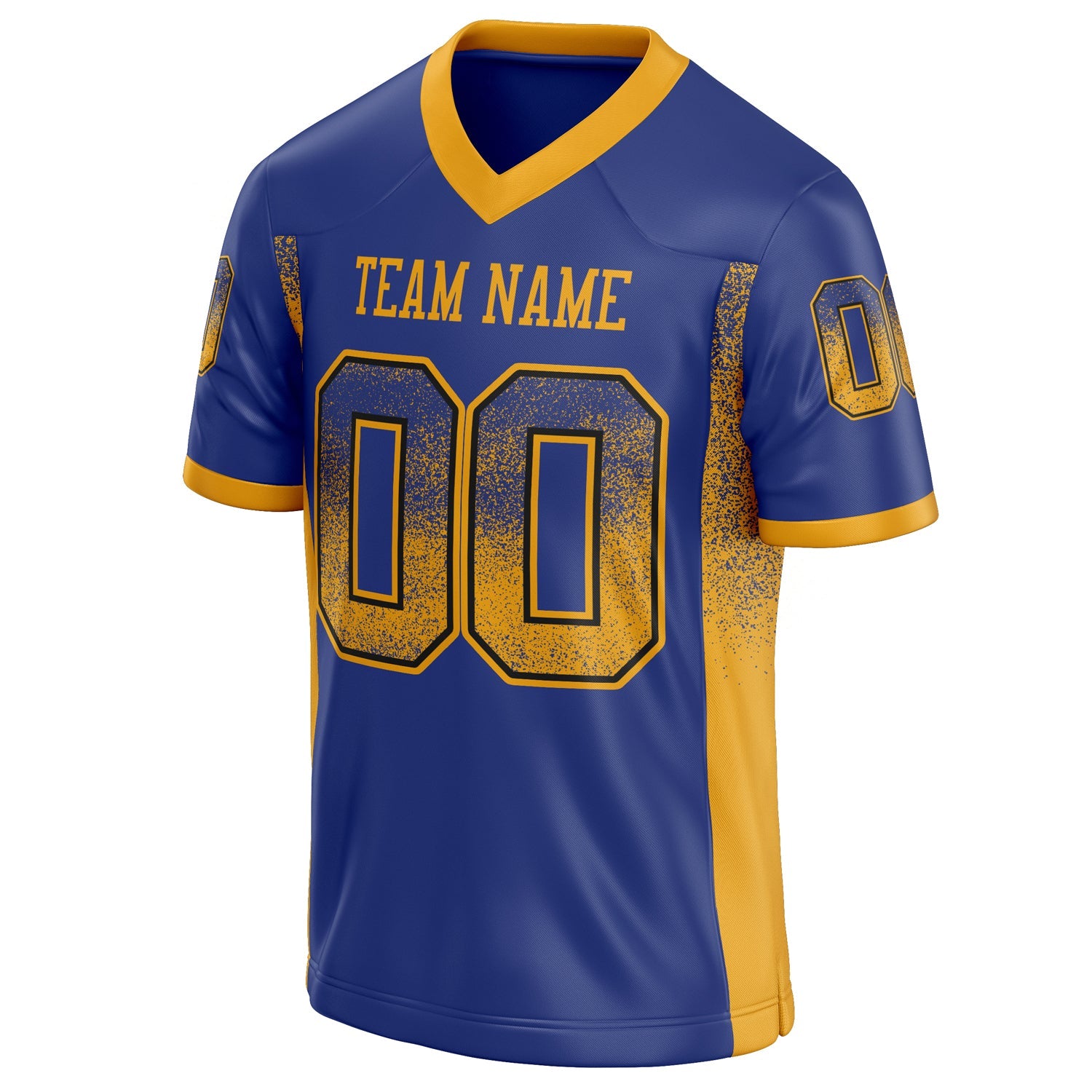 Custom Royal Gold Solid Colour Football Jersey