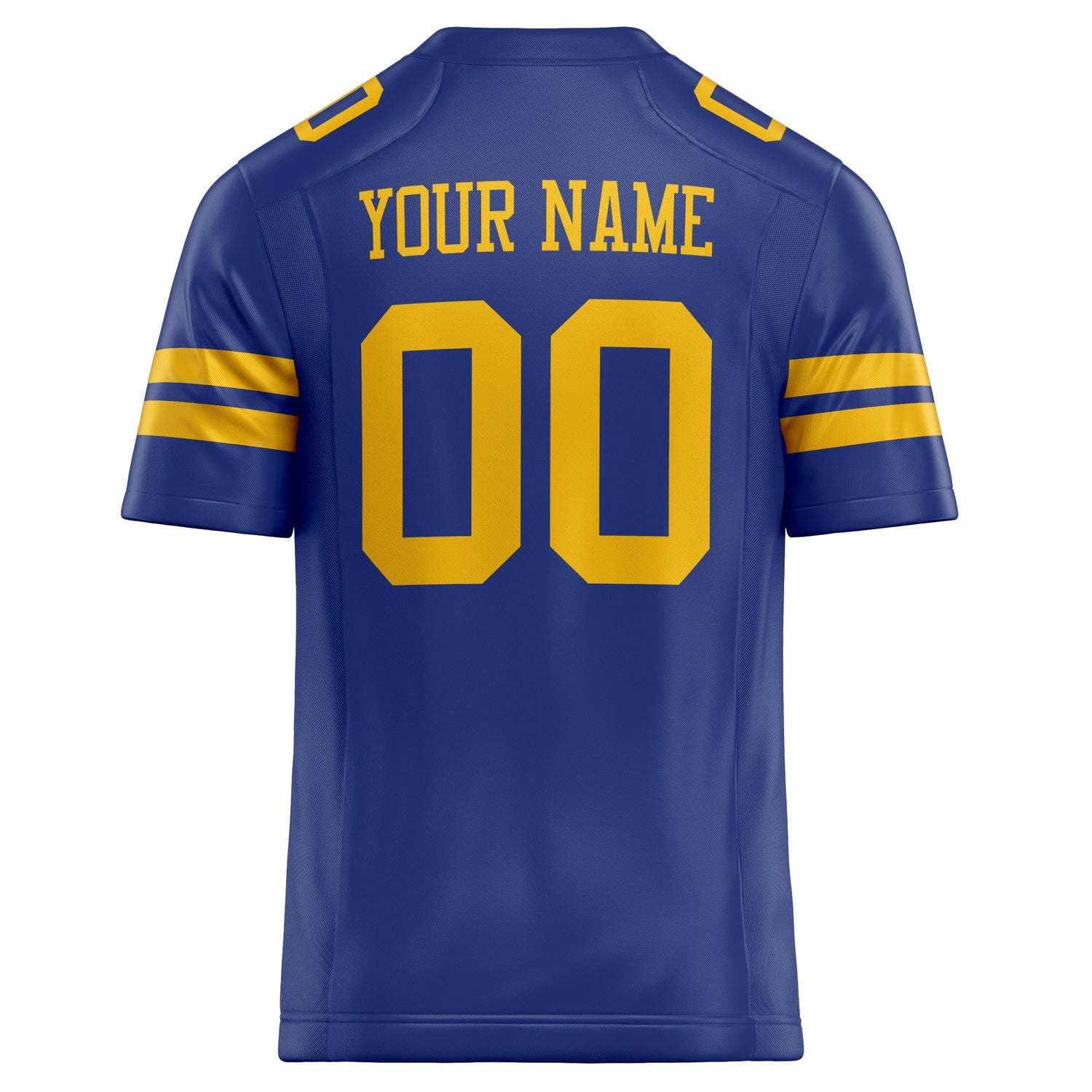 Custom Royal Gold Solid Colour Football Jersey