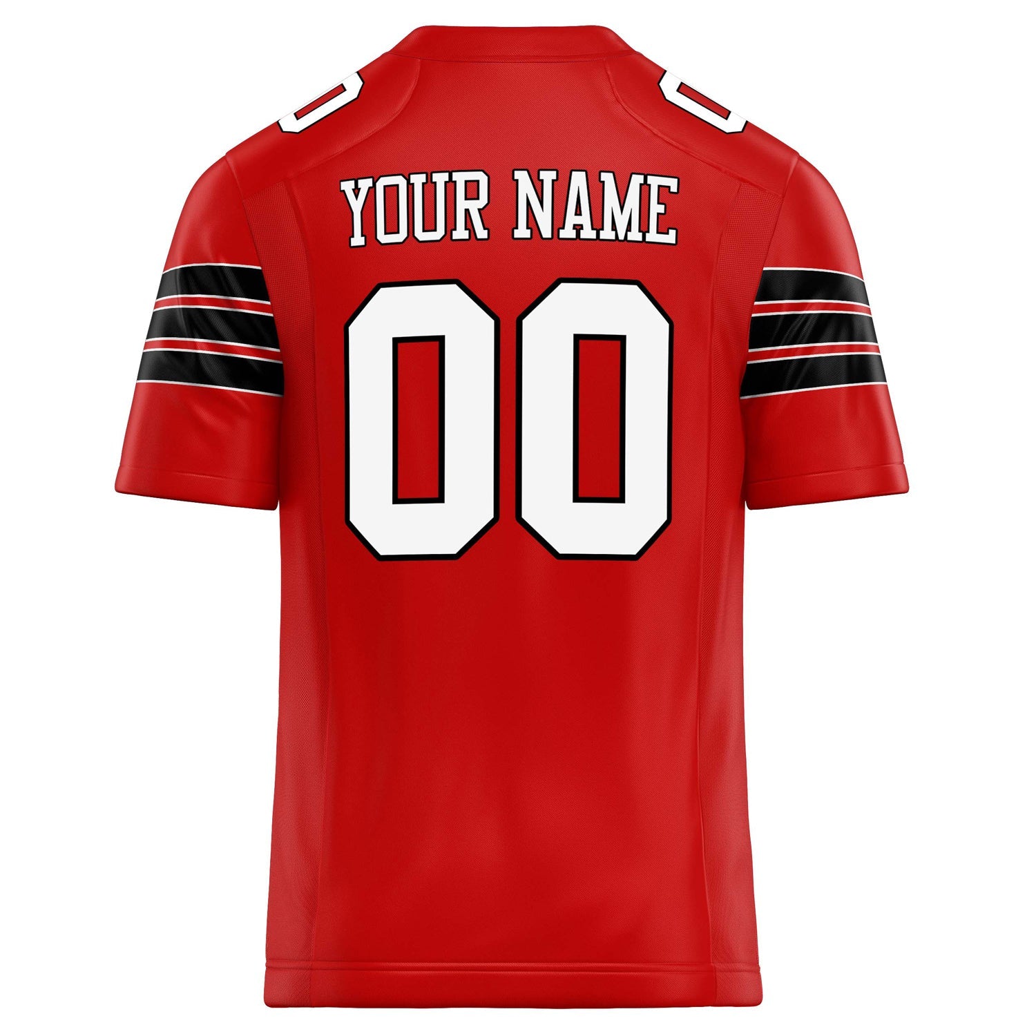 Custom Scarlet White Solid Colour Football Jersey