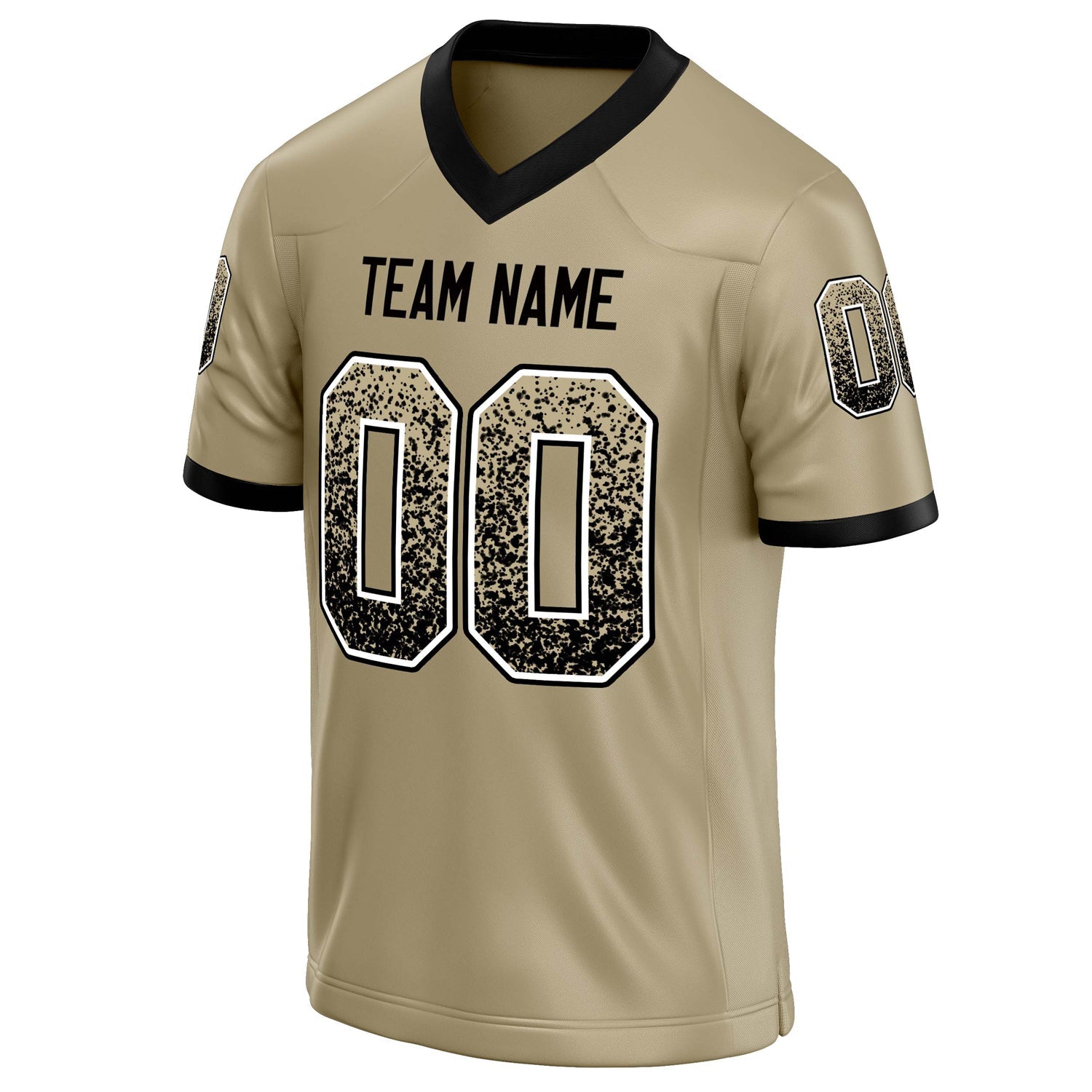 Custom Vegas Gold Black Solid Colour Football Jersey