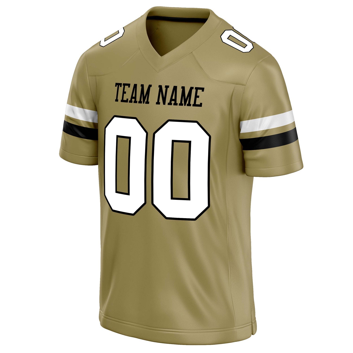 Custom Vegas Gold White Solid Colour Football Jersey