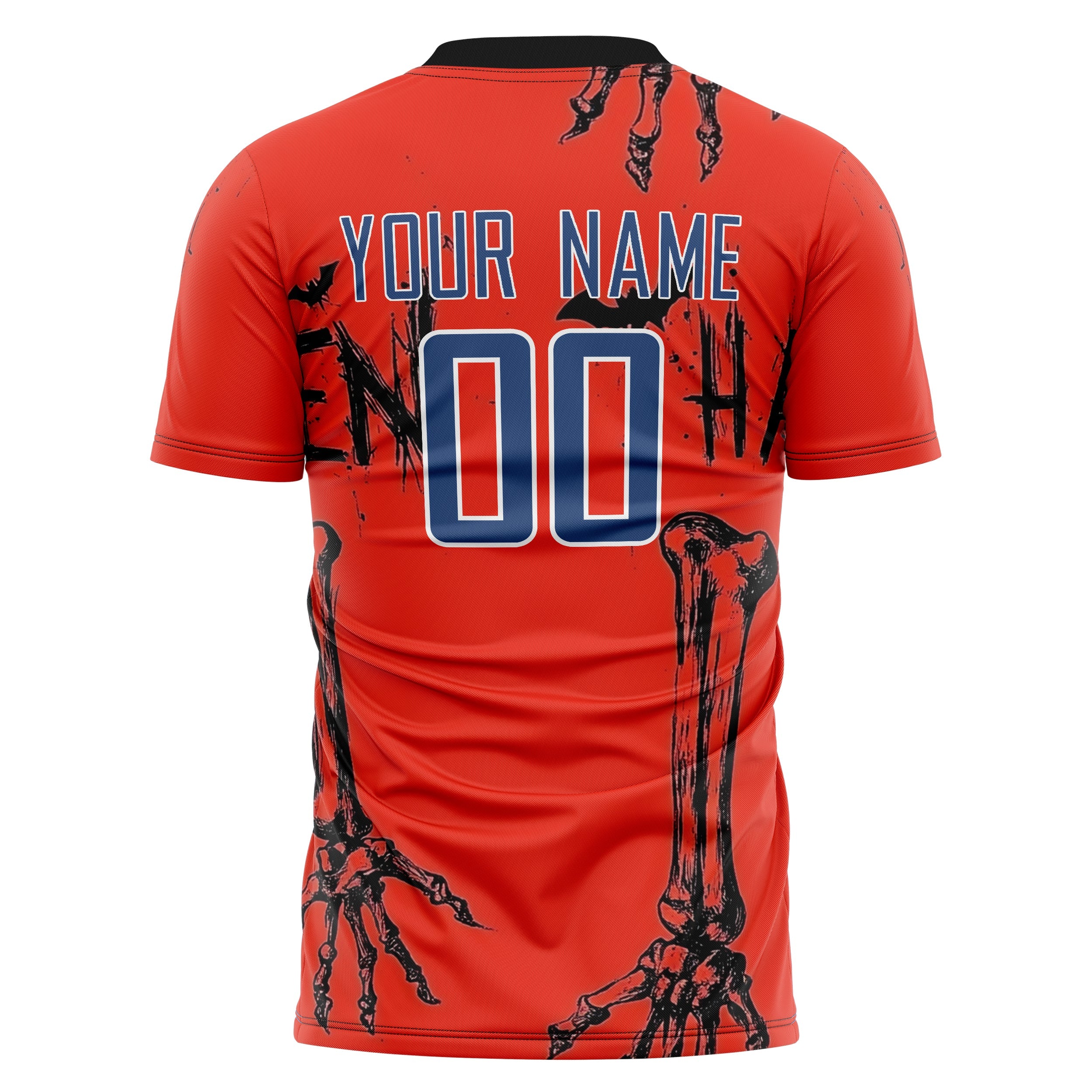 Custom Red Skull Soccer Jersey